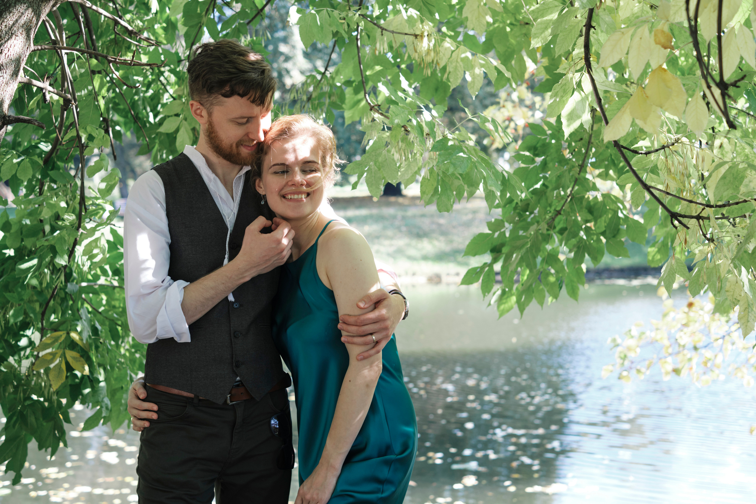 Фотосессия пары в Московском парке. Елена Павленко. Фотограф. Москва