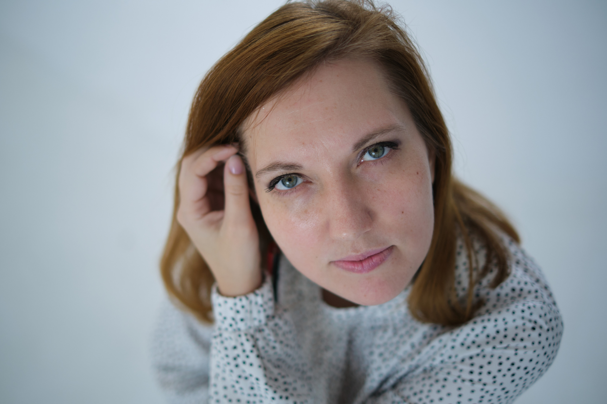 Красивая девушка в фотостудии. Елена Павленко. Фотограф. Москва