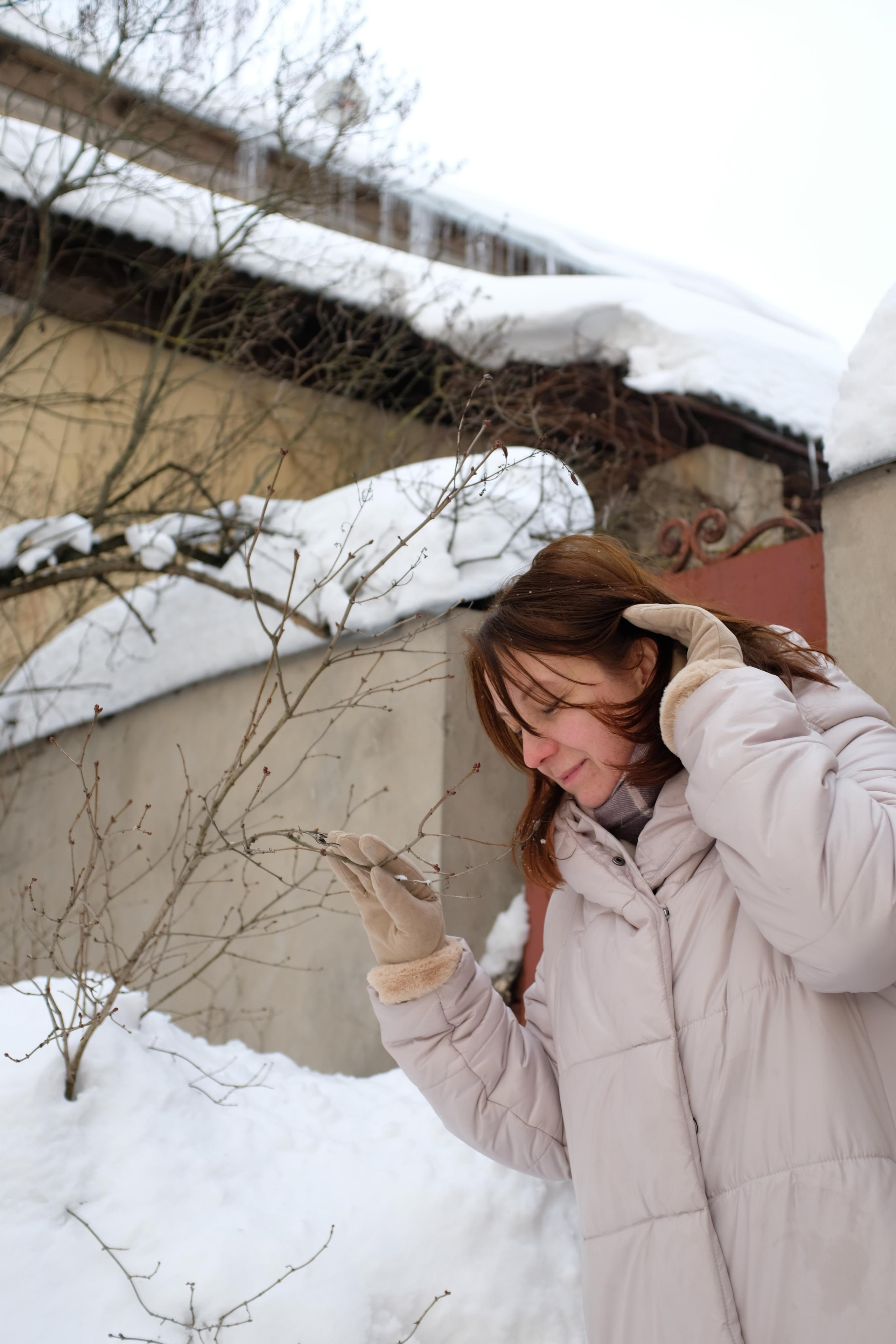 Зимняя фотосессия на улицах города. Елена Павленко. Фотограф. Москва