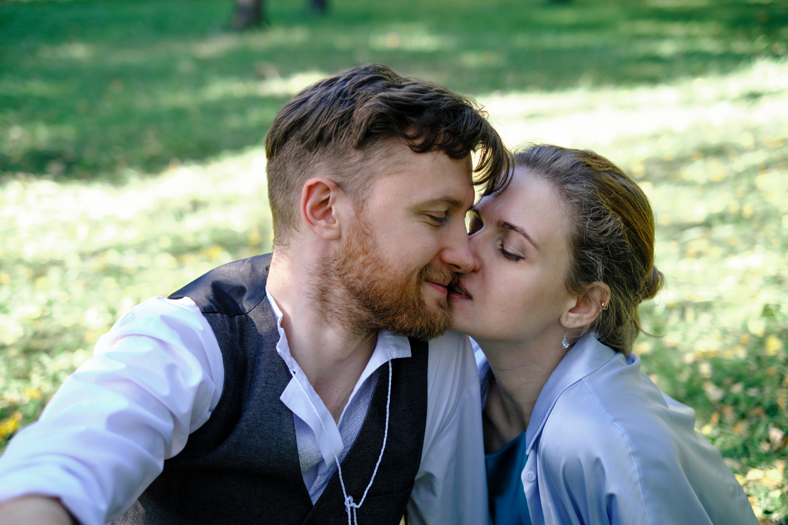 Фотосессия пары в Московском парке. Елена Павленко. Фотограф. Москва