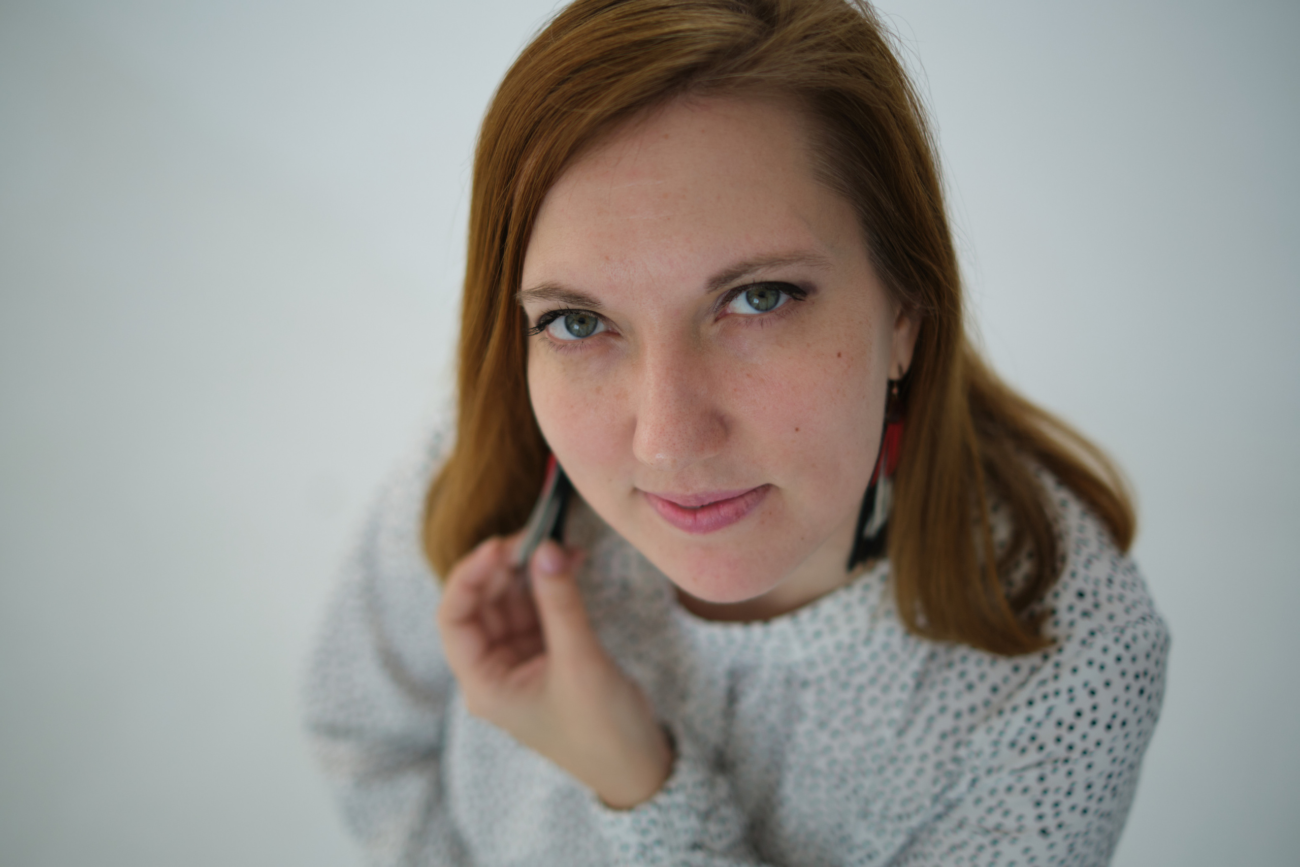 Красивая девушка в фотостудии. Елена Павленко. Фотограф. Москва