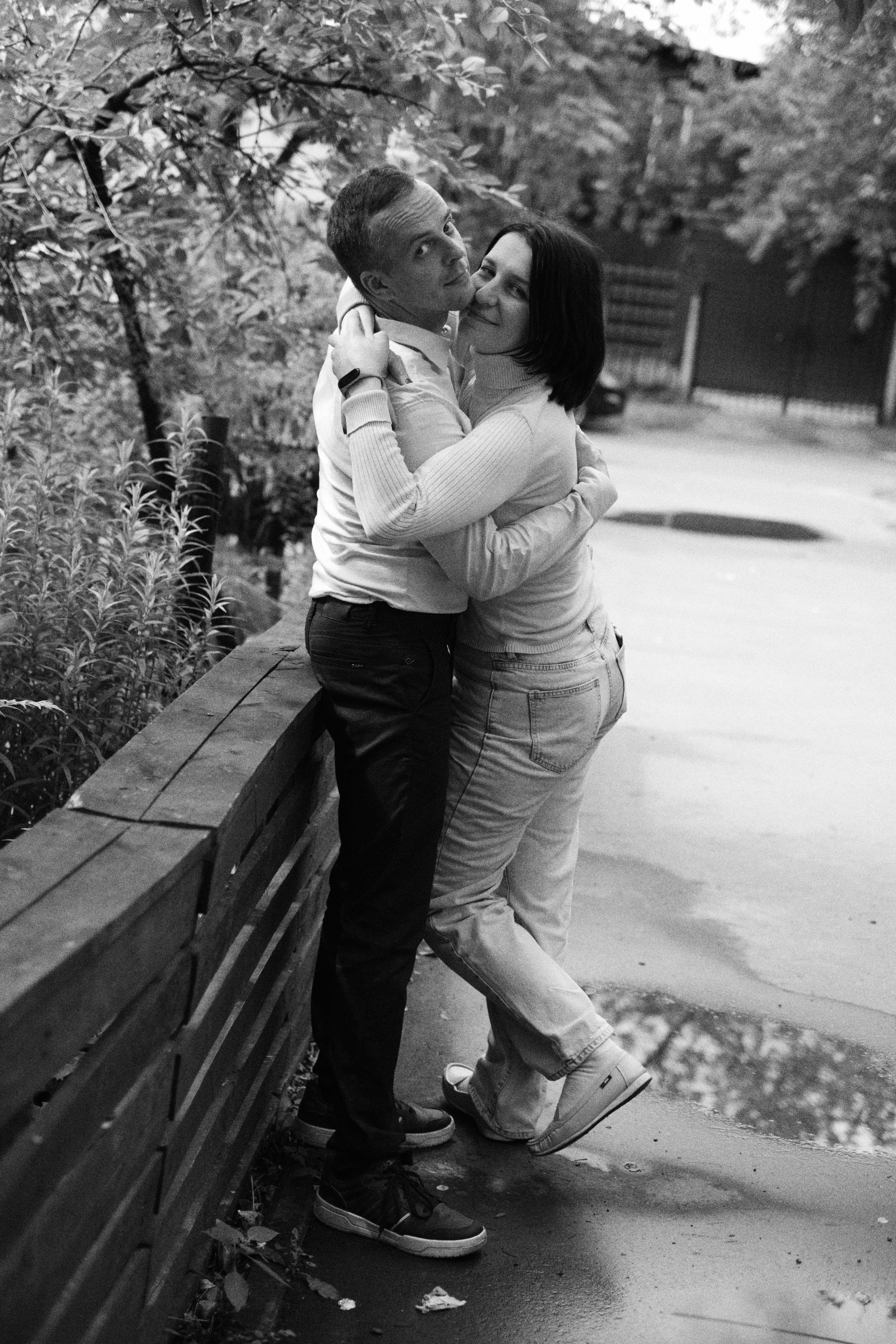 Фотосессия красивой пары на улицах города. Елена Павленко. Фотограф. Москва