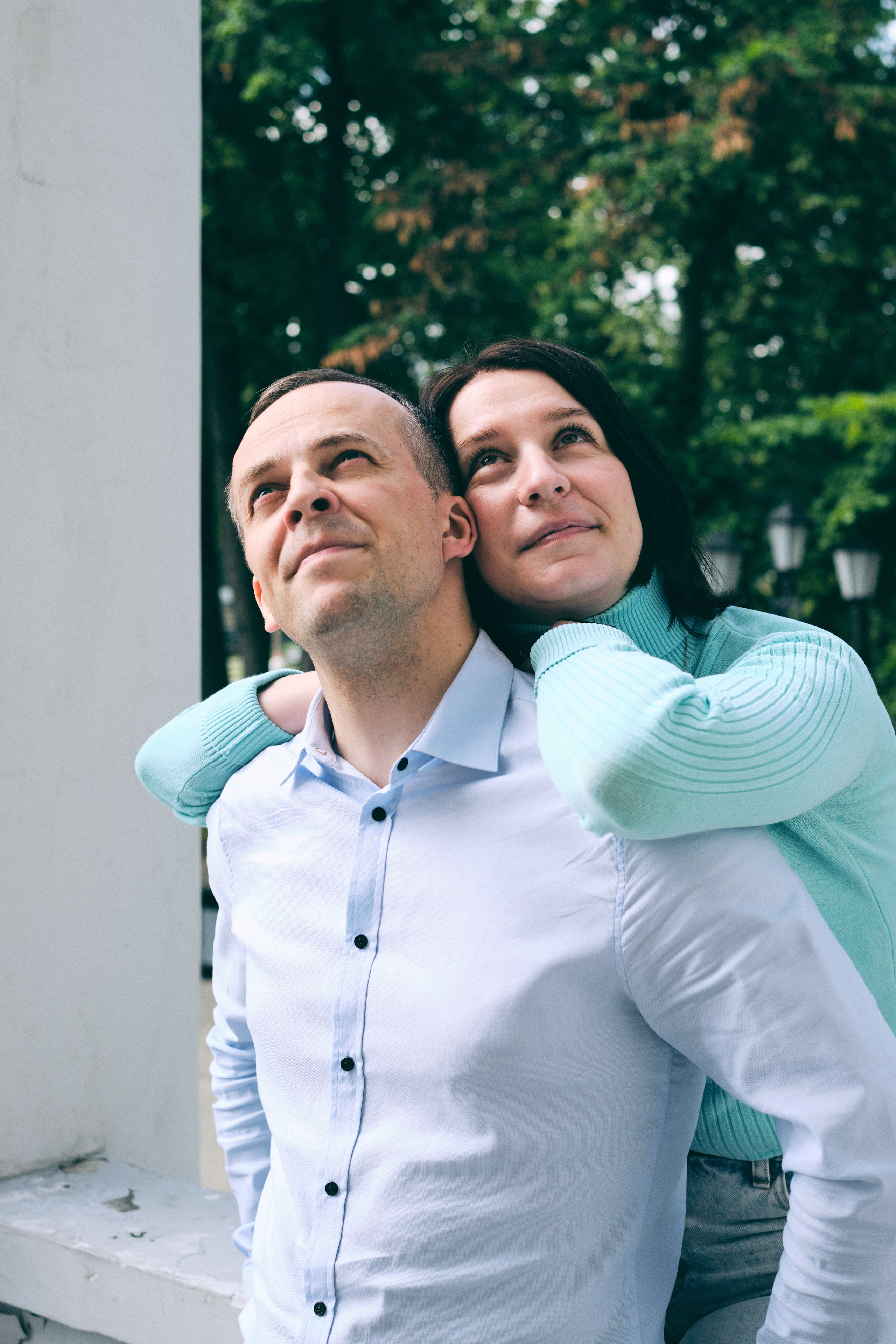 Фотосессия красивой пары на улицах города. Елена Павленко. Фотограф. Москва