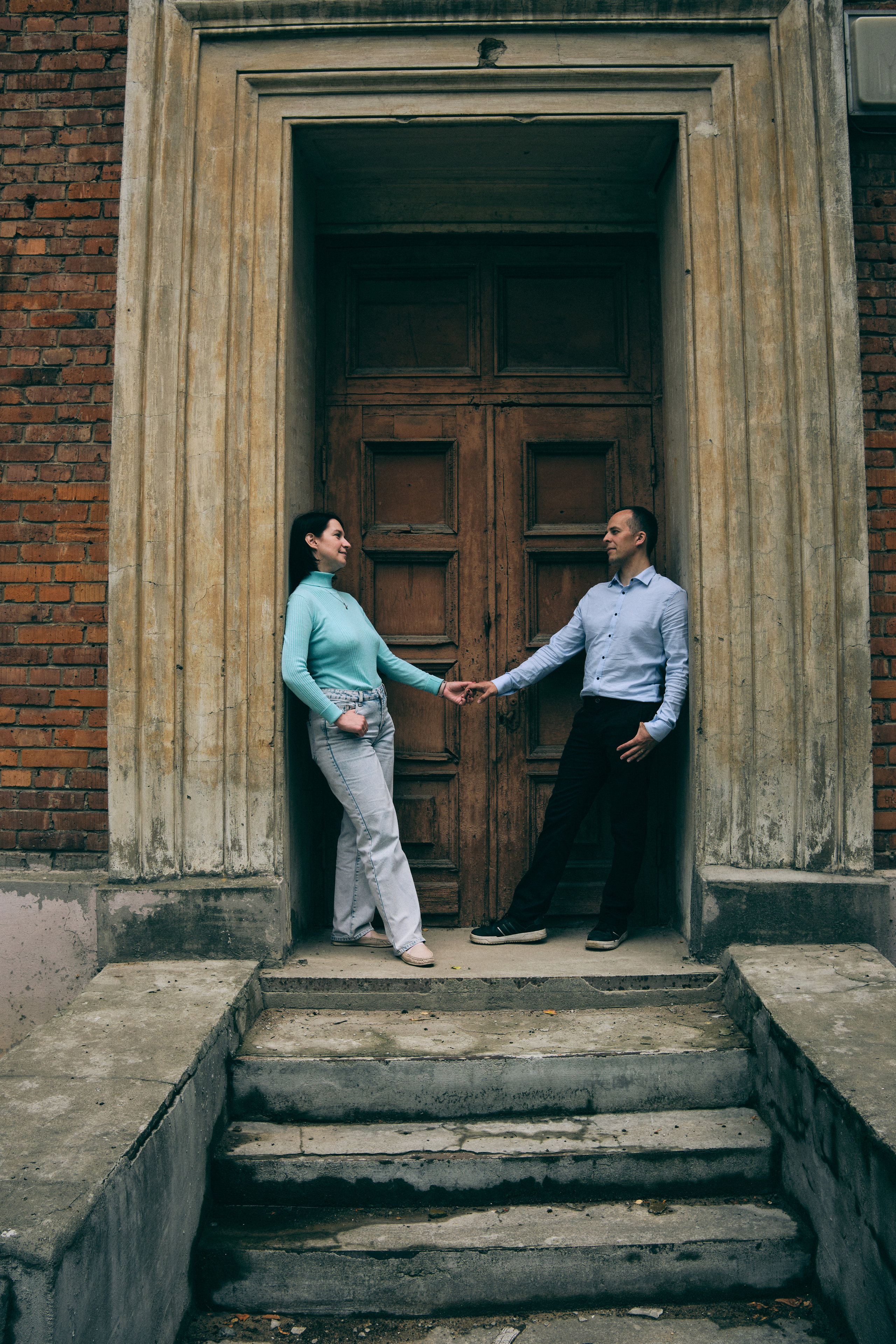 Фотосессия красивой пары на улицах города. Елена Павленко. Фотограф. Москва