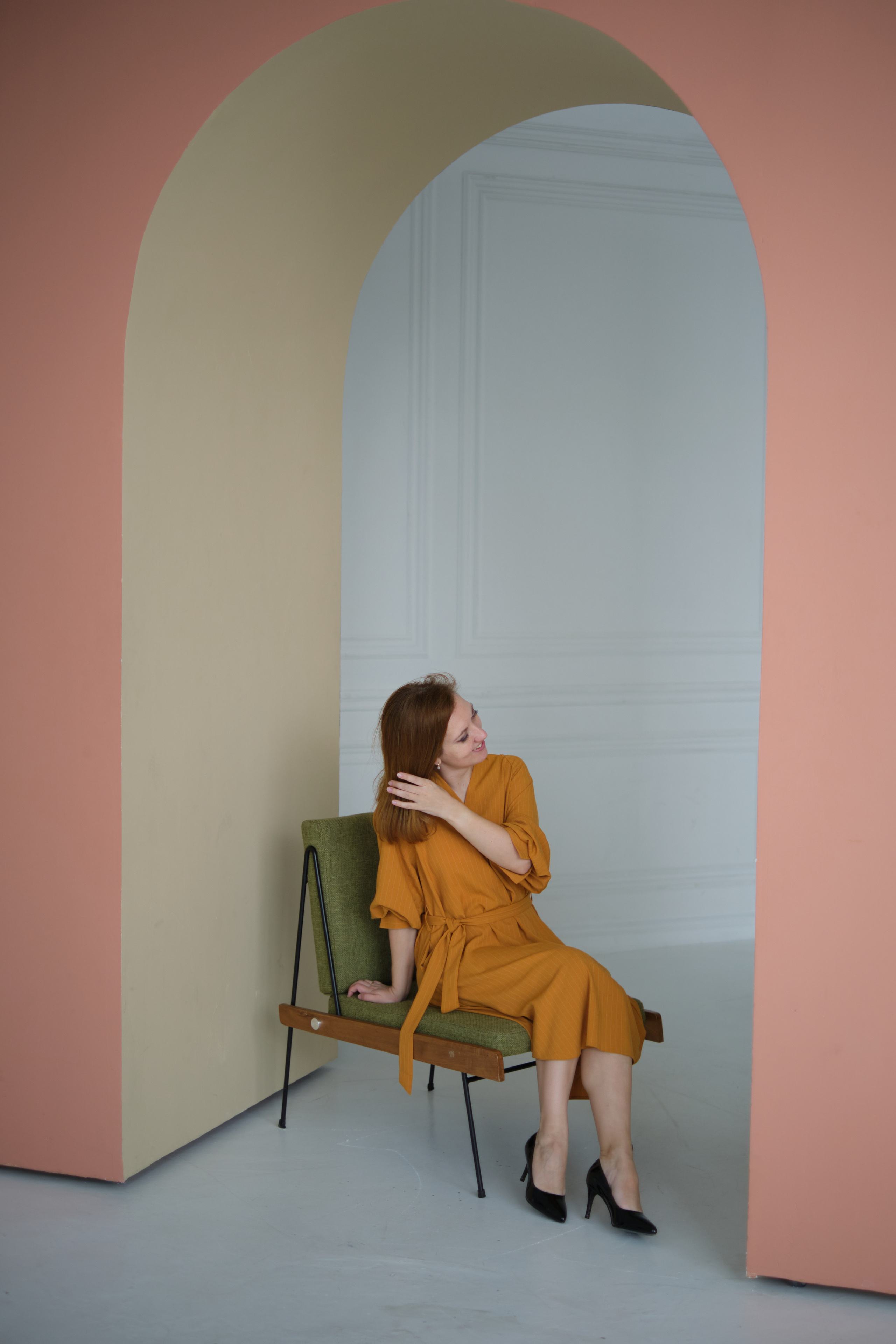 Красивая девушка в фотостудии. Елена Павленко. Фотограф. Москва