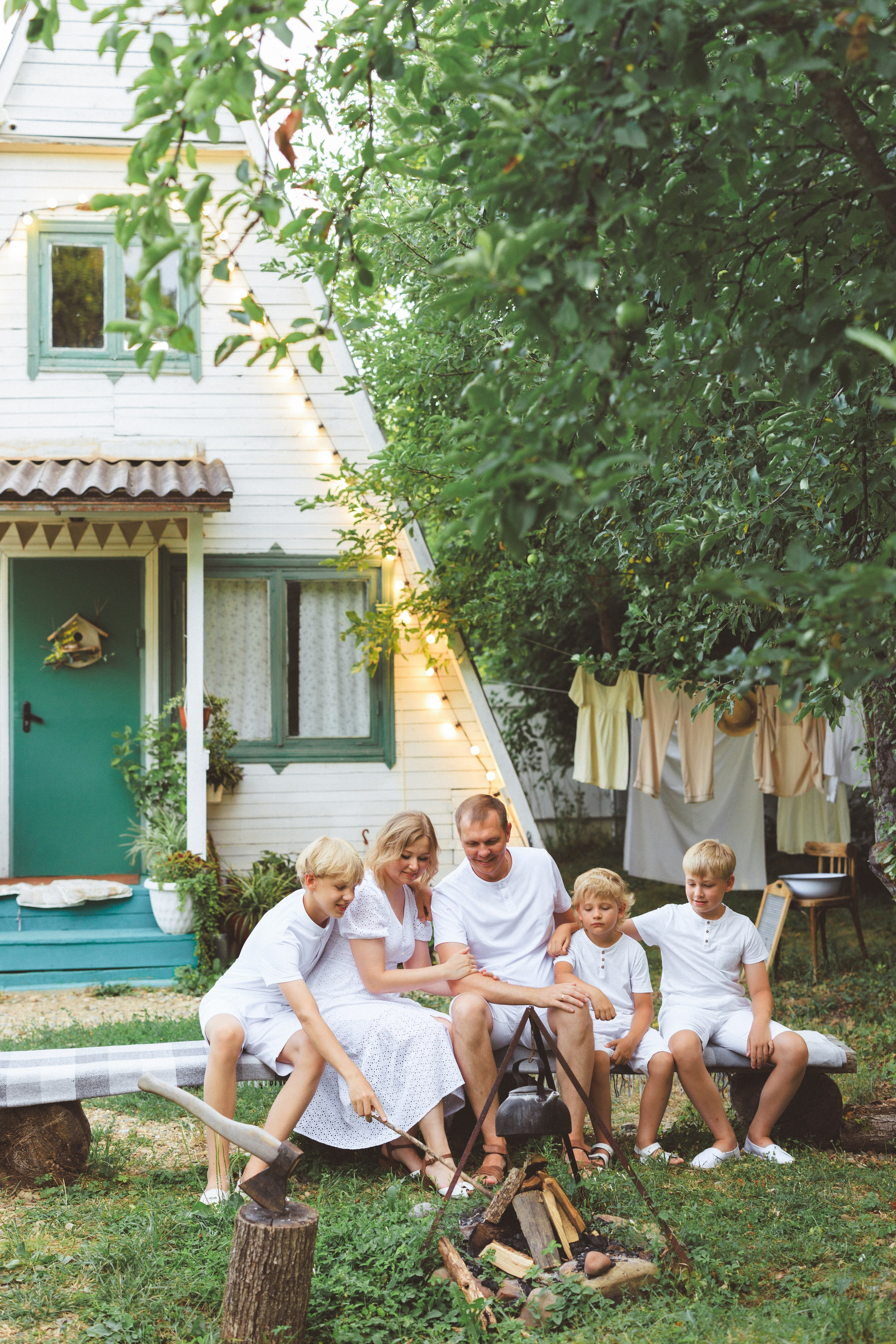 Семейная фотосессия, загородная фотостудия Clover Dacha. Семейный и детский фотограф в Краснодаре Анна Трашкова