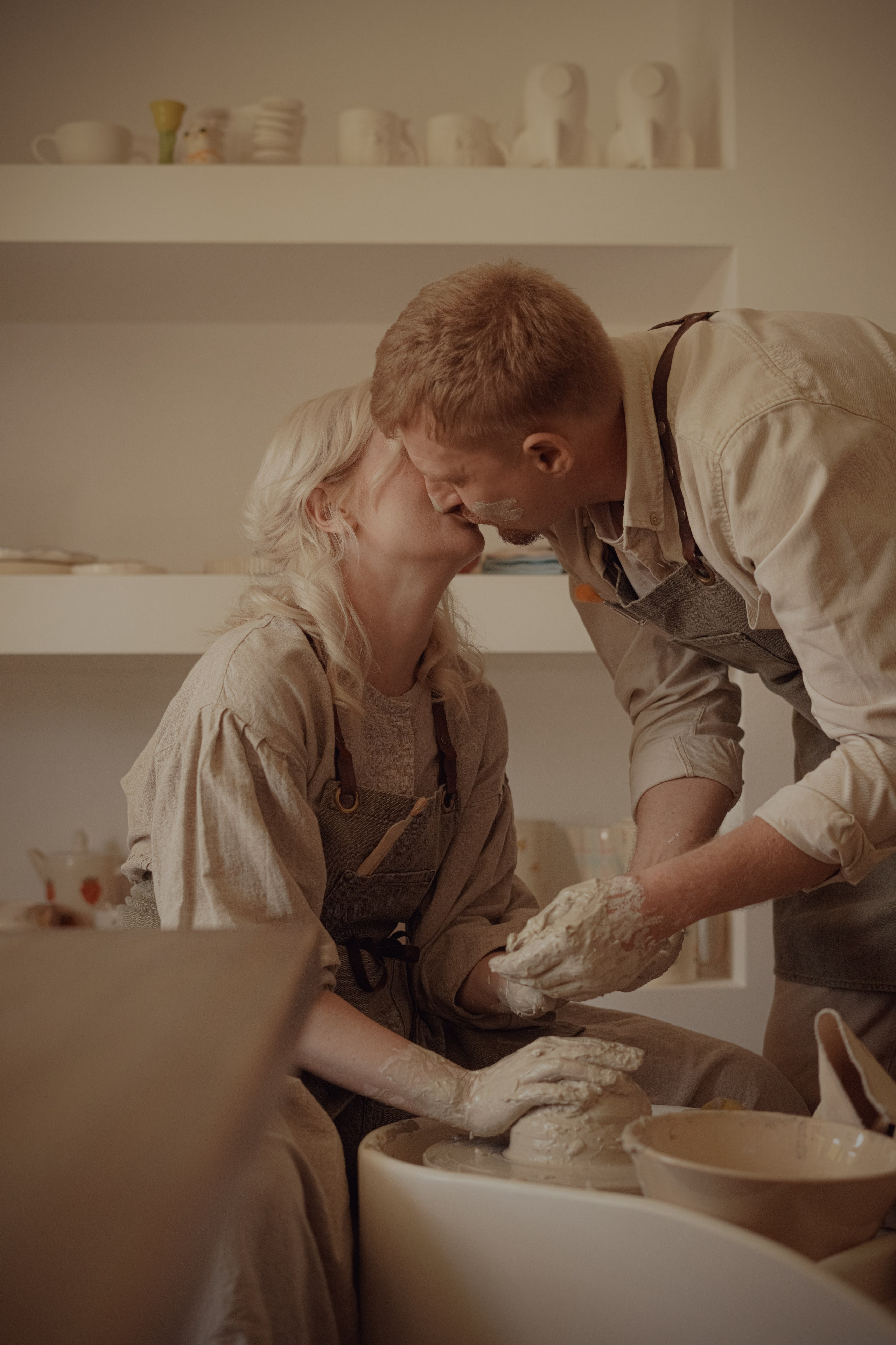 История в гончарной мастерской. Свадебный и семейный фотограф Афанасьева Анна в Кисловодске