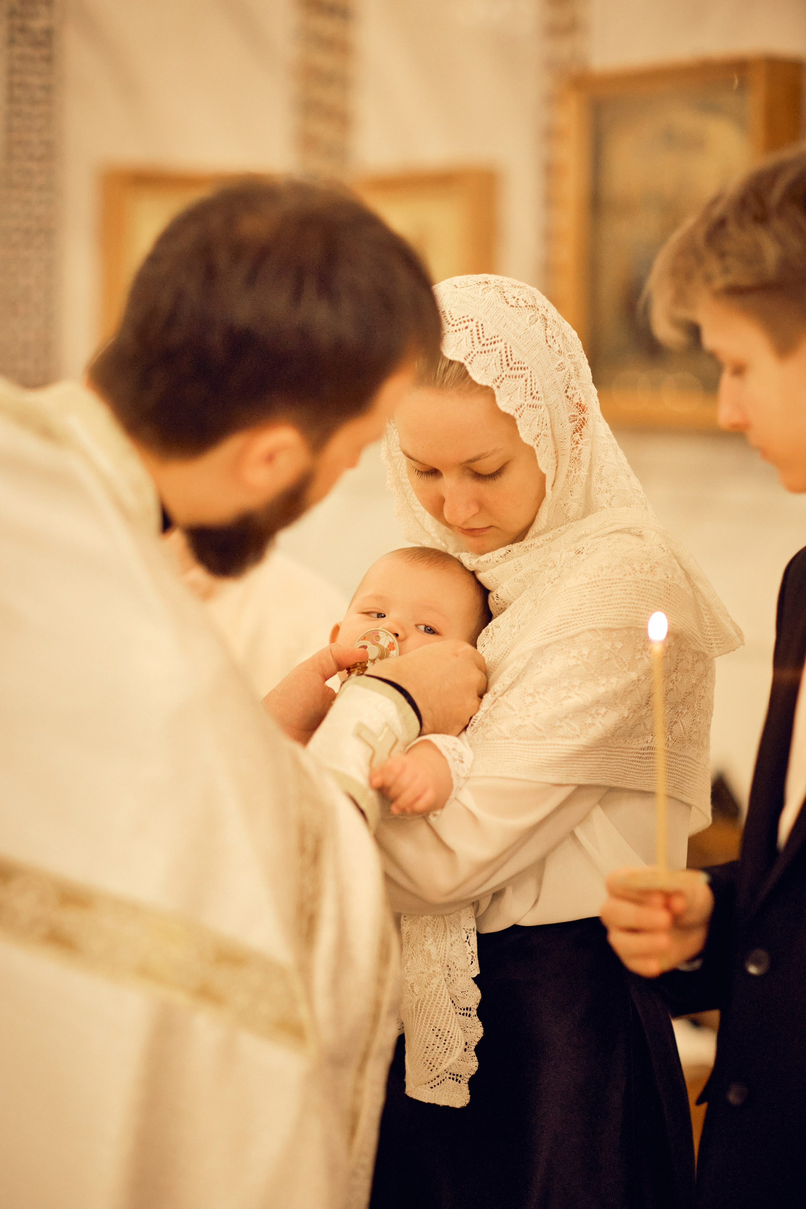 Таинство Крещения. Фотограф Москва|Ясенево Яна Новокрещенных