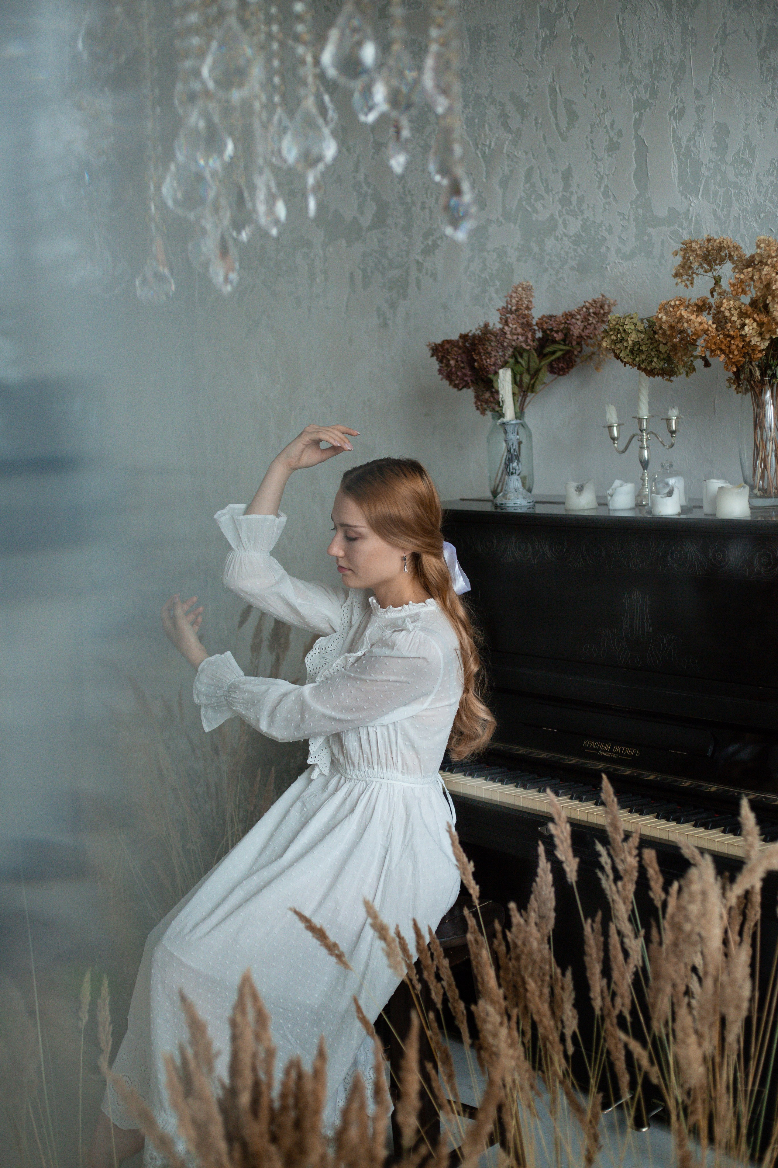 Мария в винтажном зале. Фотограф в Новосибирске Краснова Евгения