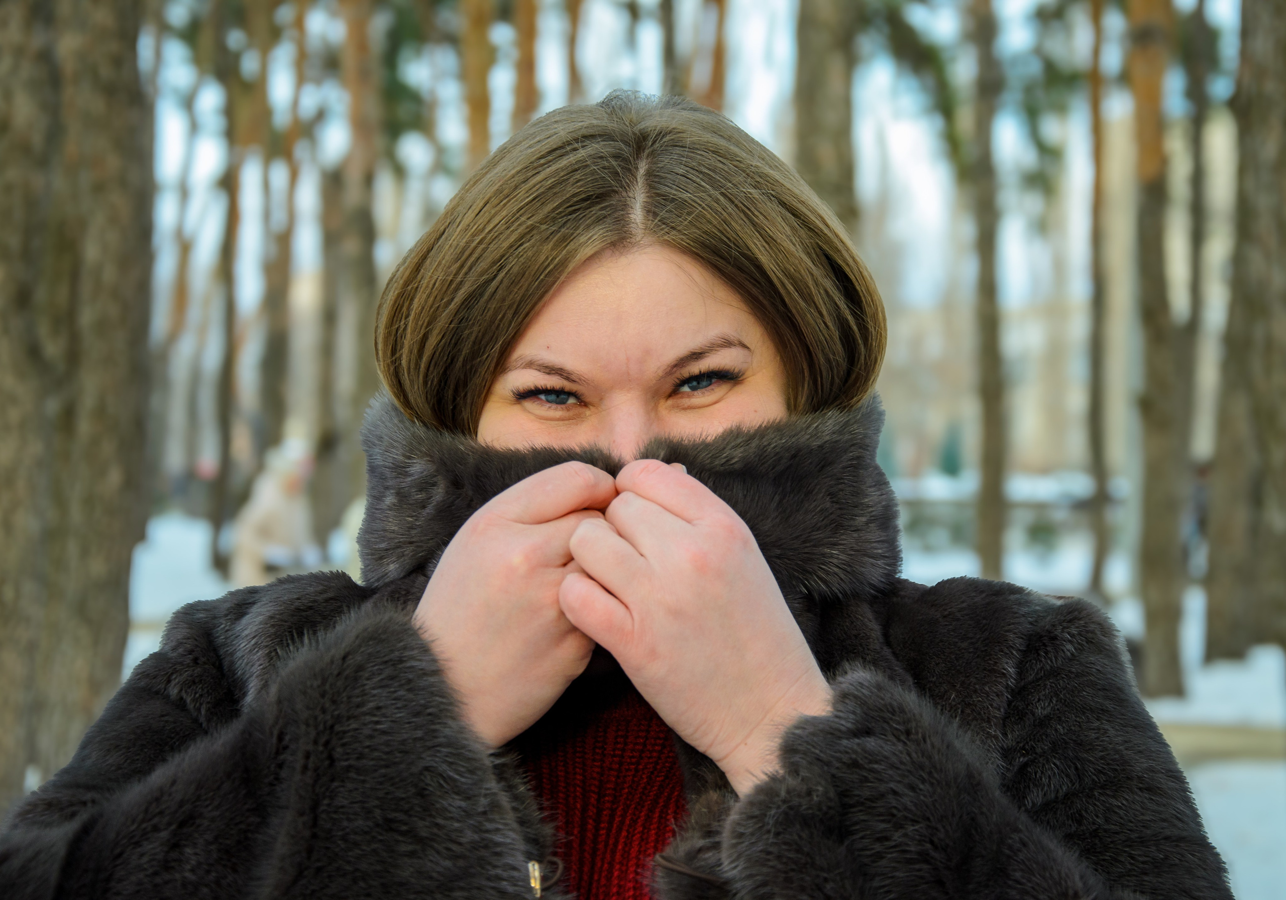 Оксана в зимний вечер. Мультифотограф Виктория Лихоманова