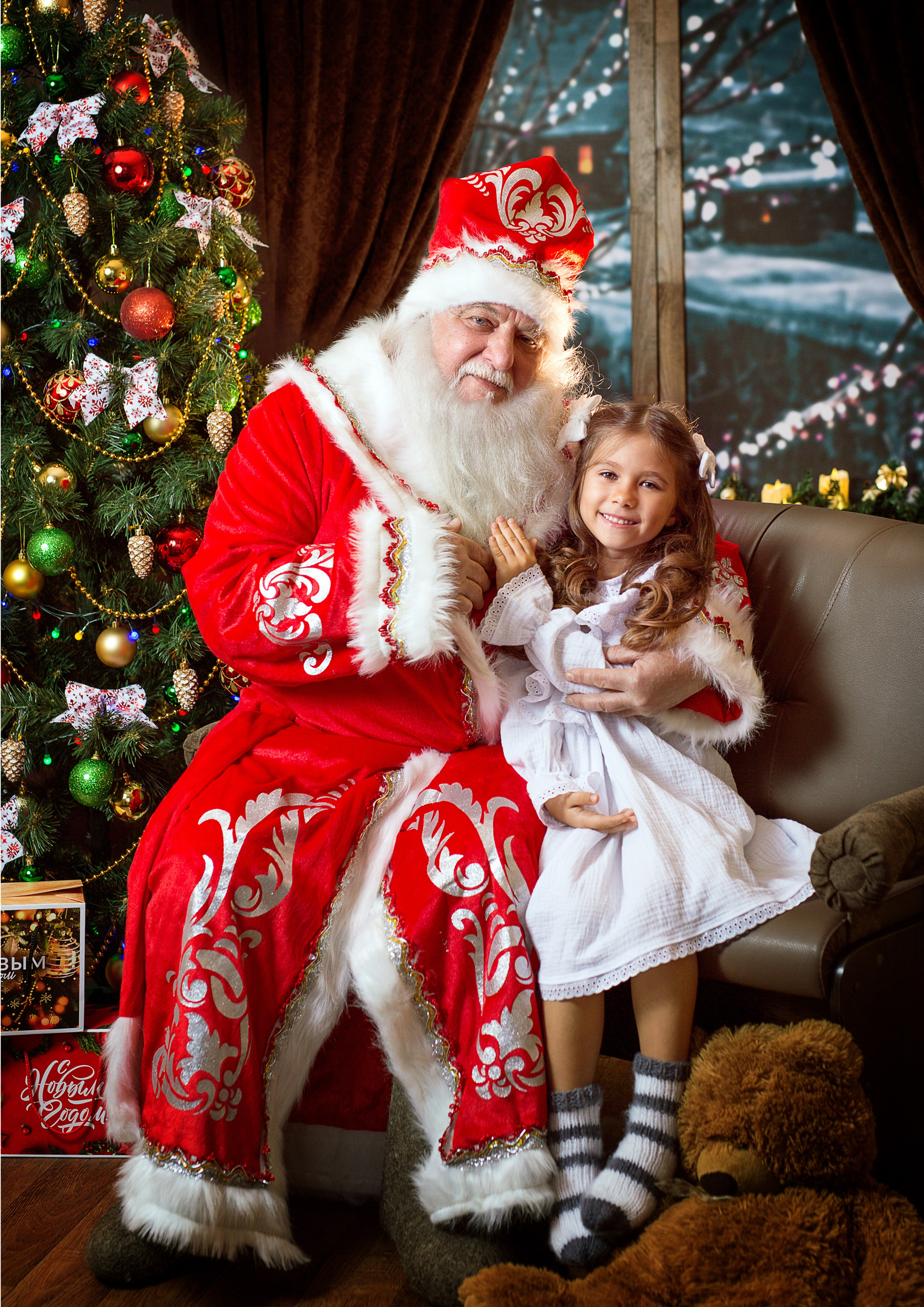Фотосессия с Дедом Морозом 2022 год. Фотограф в детский сад Елена Колчева Новокузнецк