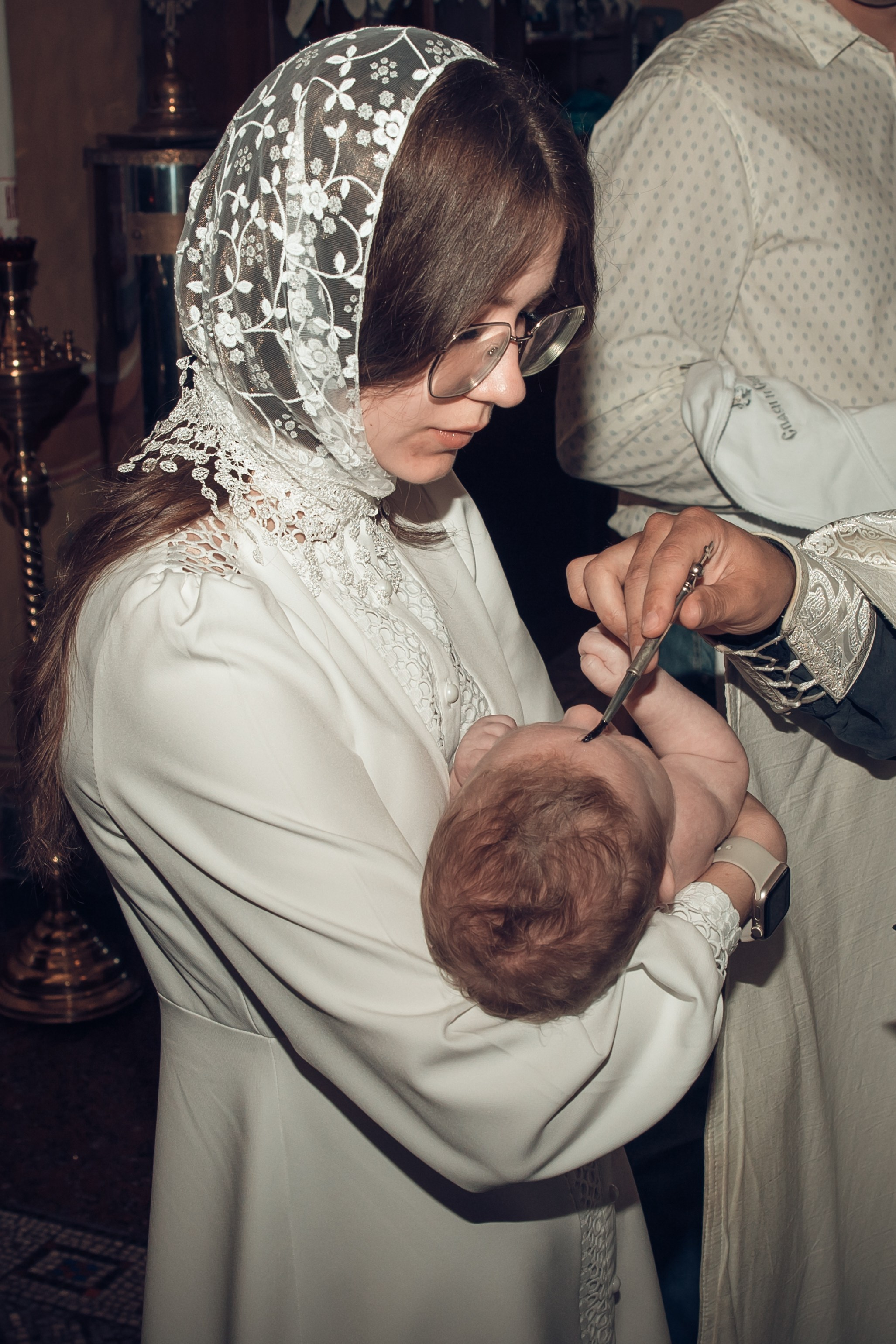 Таинство Крещения Матвея. Спасо-Преображенский храм (Спаса на Яру). Семейный фотограф в Рязани и Рязанской области