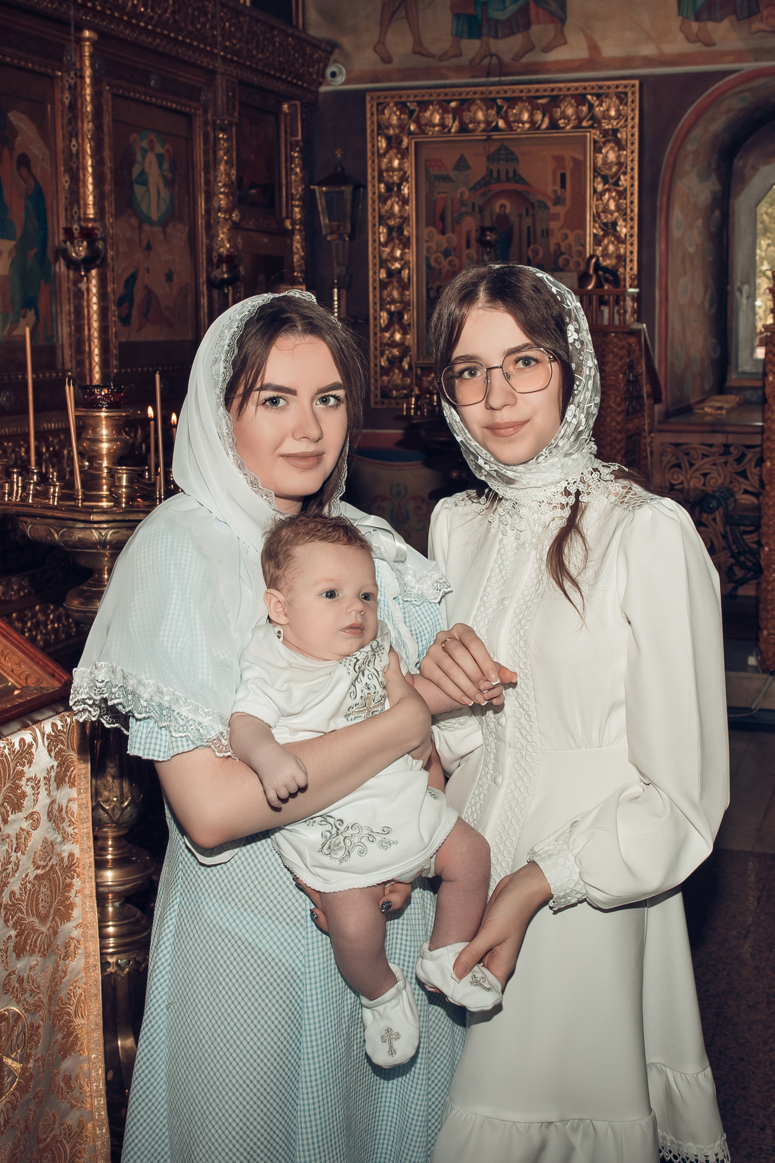 Таинство Крещения Матвея. Спасо-Преображенский храм (Спаса на Яру). Семейный фотограф в Рязани и Рязанской области