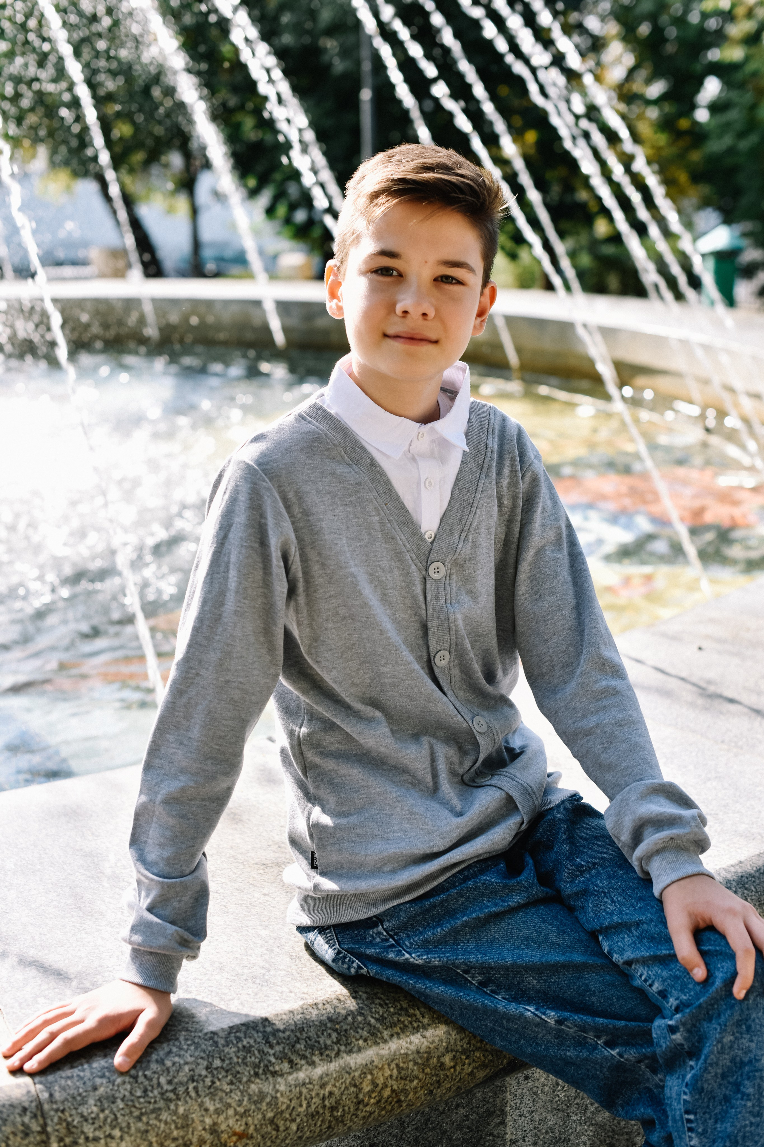 Прогулка Олеси, Льва и Ванечки