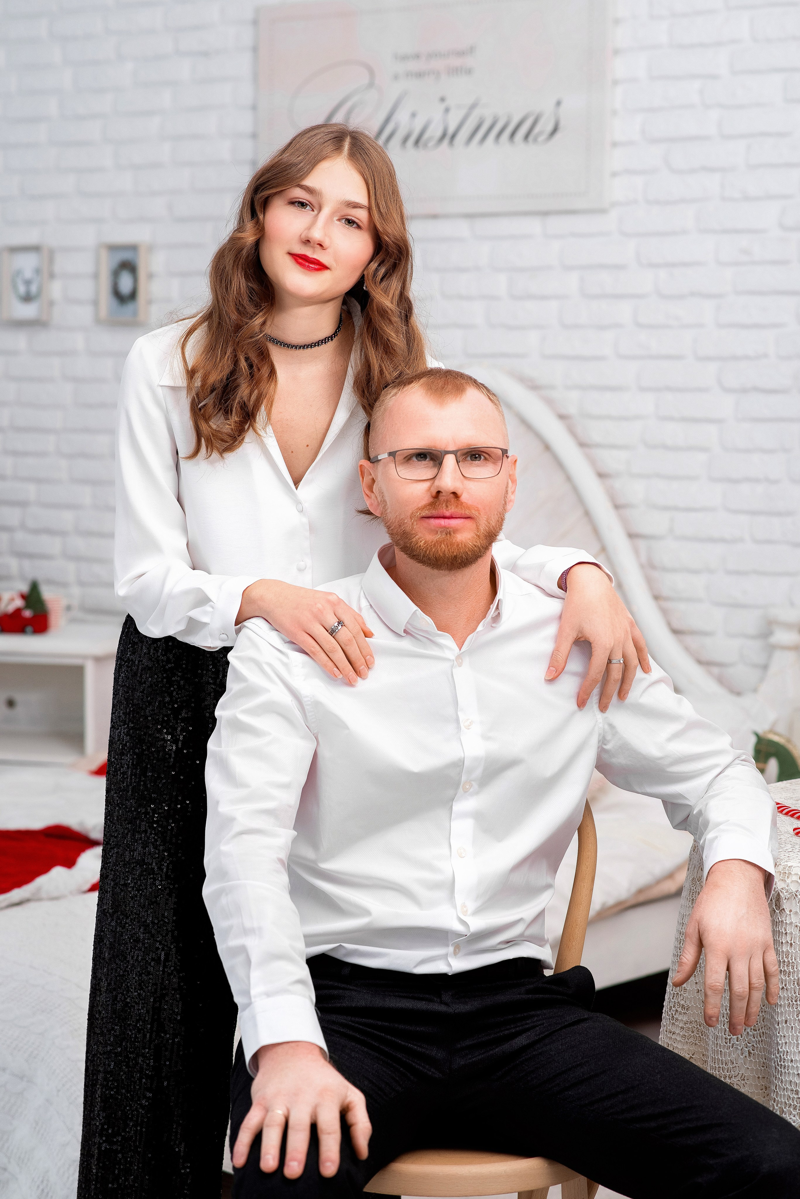 Новогодняя семьи Анны. Семейный фотограф на выписку из роддома и крещение Минск Настя Гришук