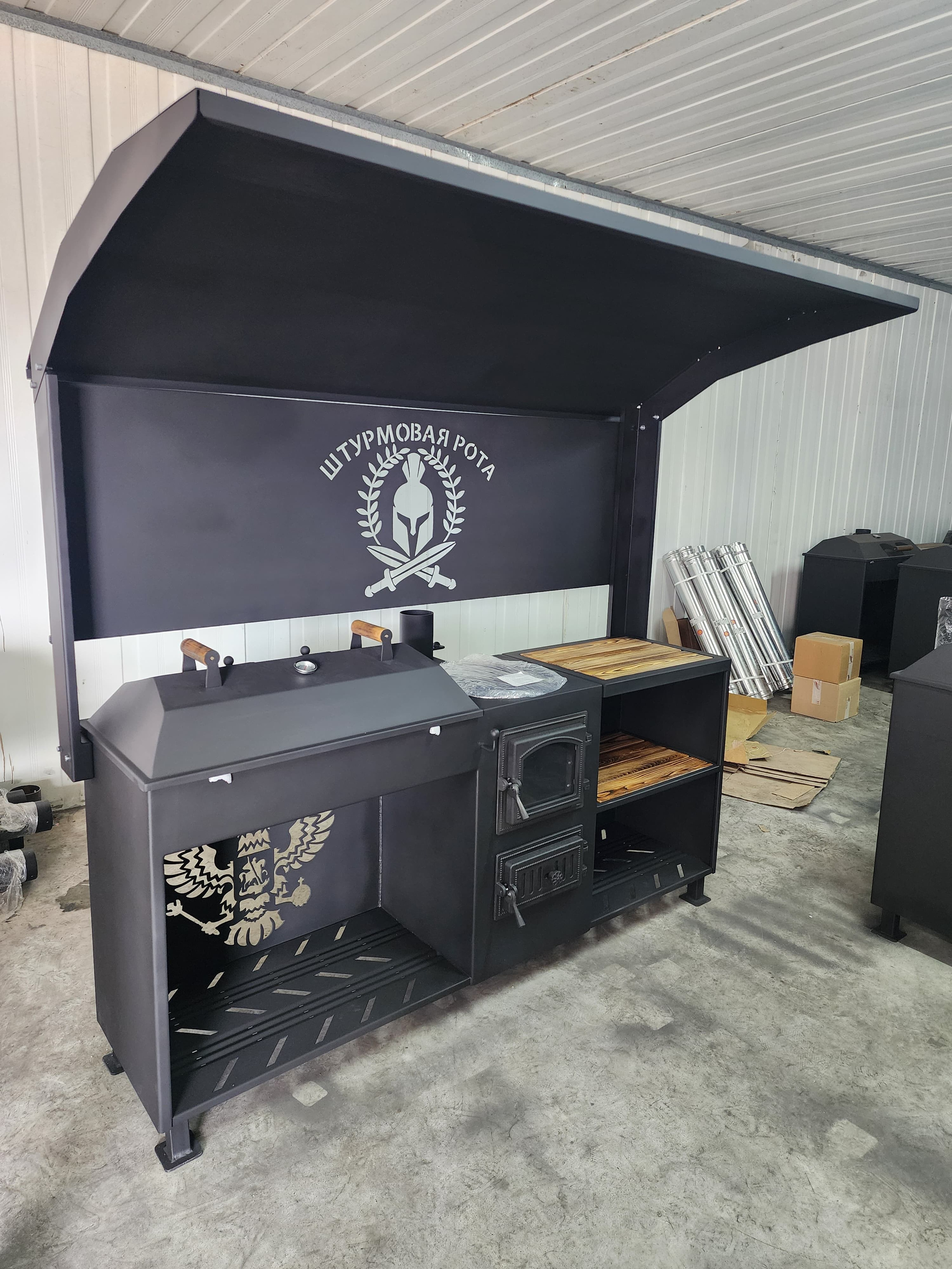 Джета с крышей. Купить / заказать мангал для дома в Краснодаре от производителя «Мангал Мастер»