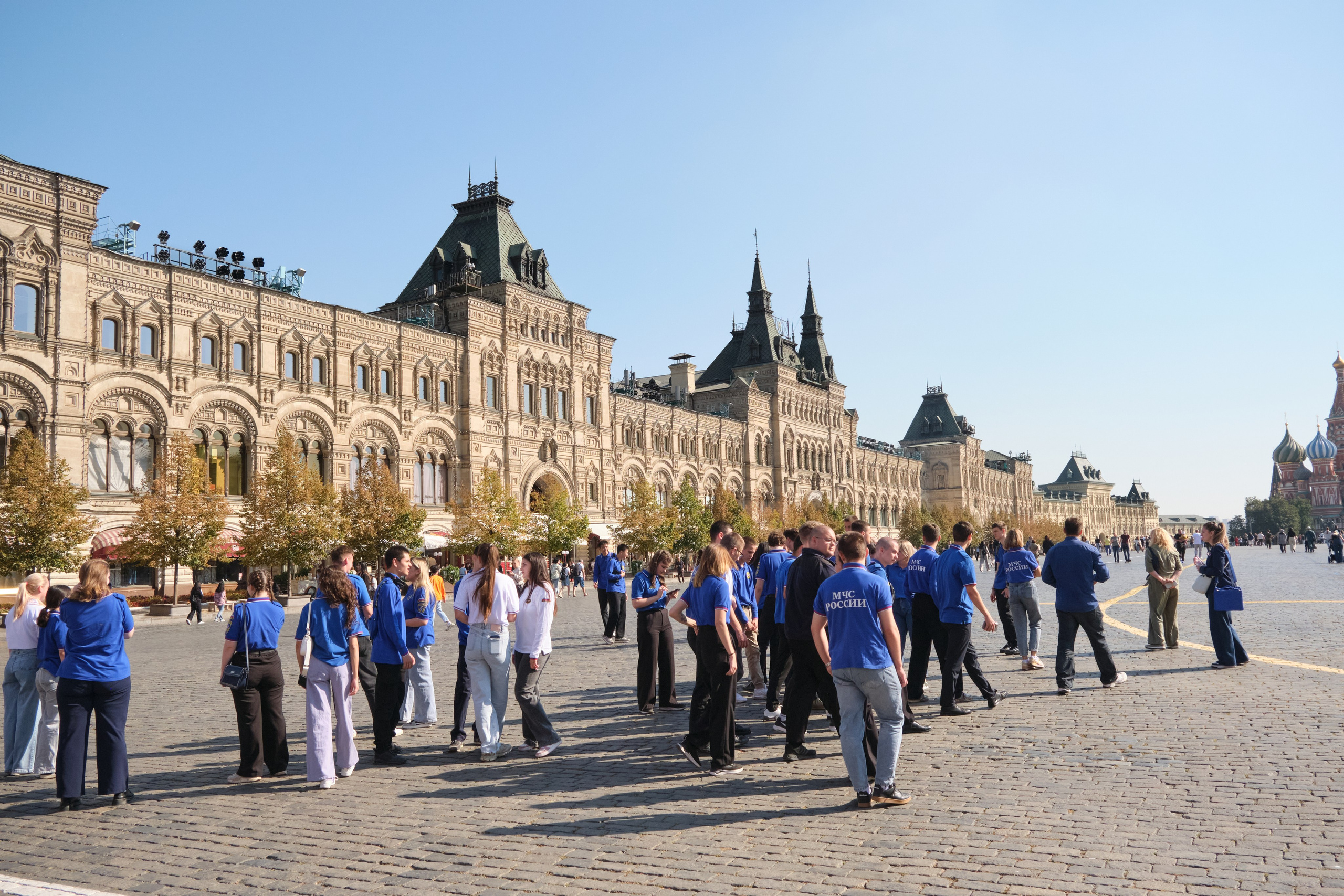 Репортаж. Студенты МЧС в проекте «Город Героев». Репортажная фото и видеосъемка в Москве под ключ