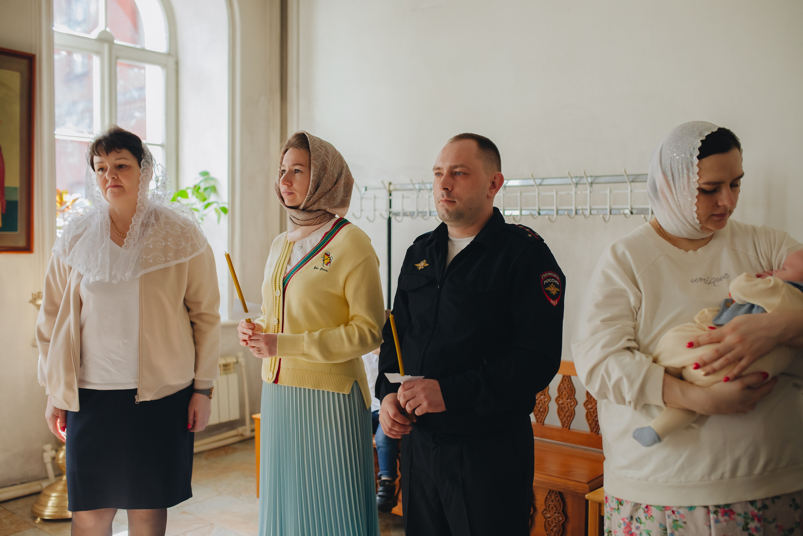 Крещение в светлом Храме. Семейный и детский фотограф в Москве Дорогова Екатерина