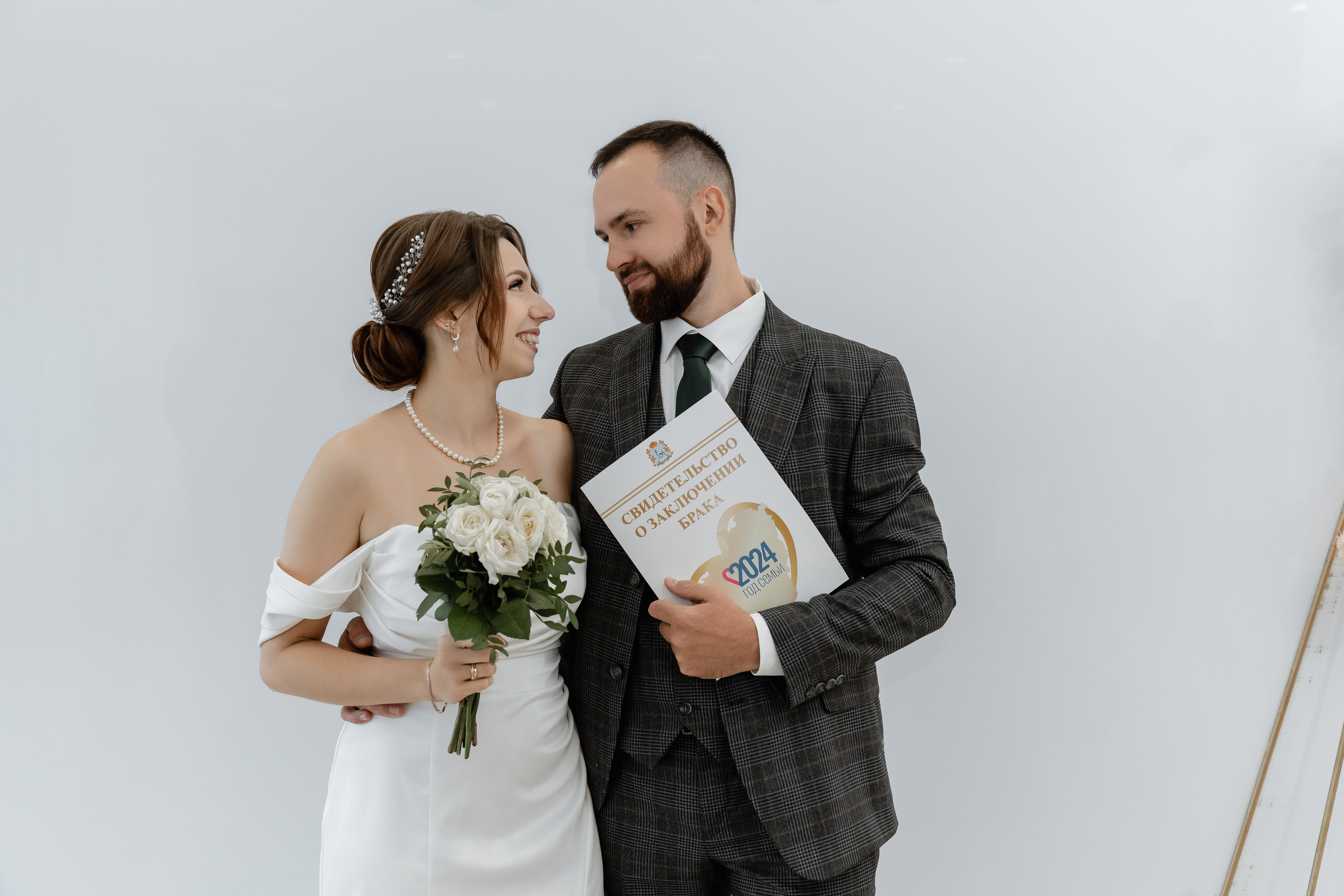 Андрей и Наталья_Дворец бракосочетания. Свадебный и семейный фотограф в Самаре Салахова Гулина