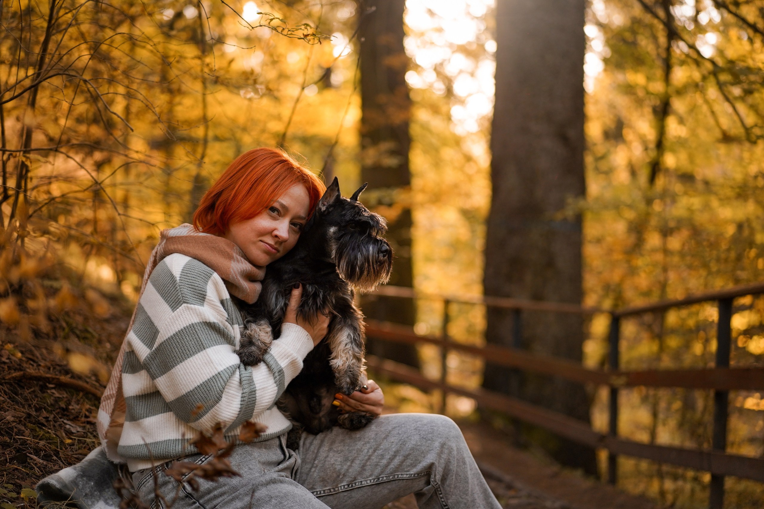 Оля Миша и шнауцеры. Фотограф-анималист в Санкт-Петербурге Яна Мартынова