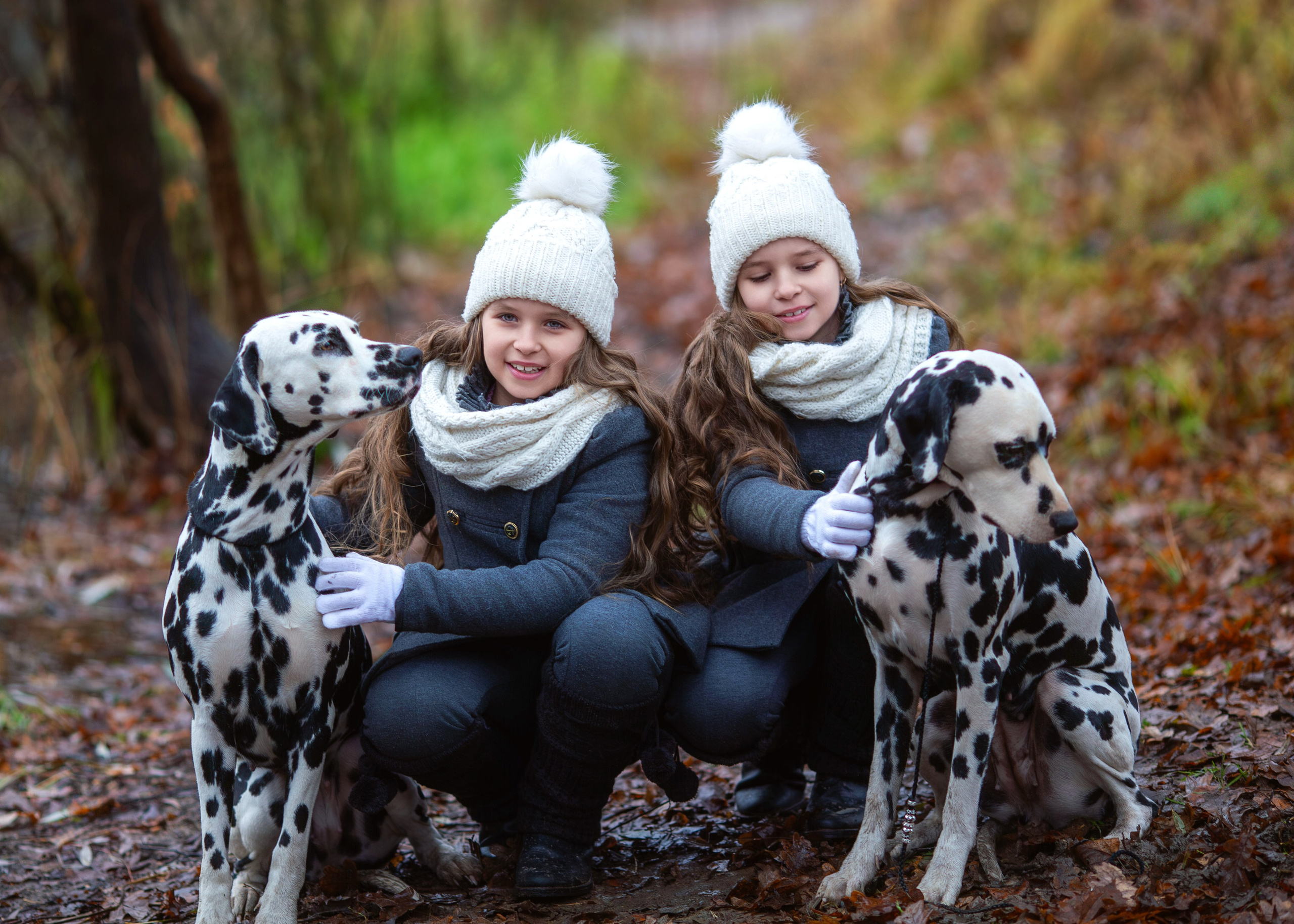 Осенняя съемка Евгении и Ксении. Семейный и детский фотограф в Москве Юлия