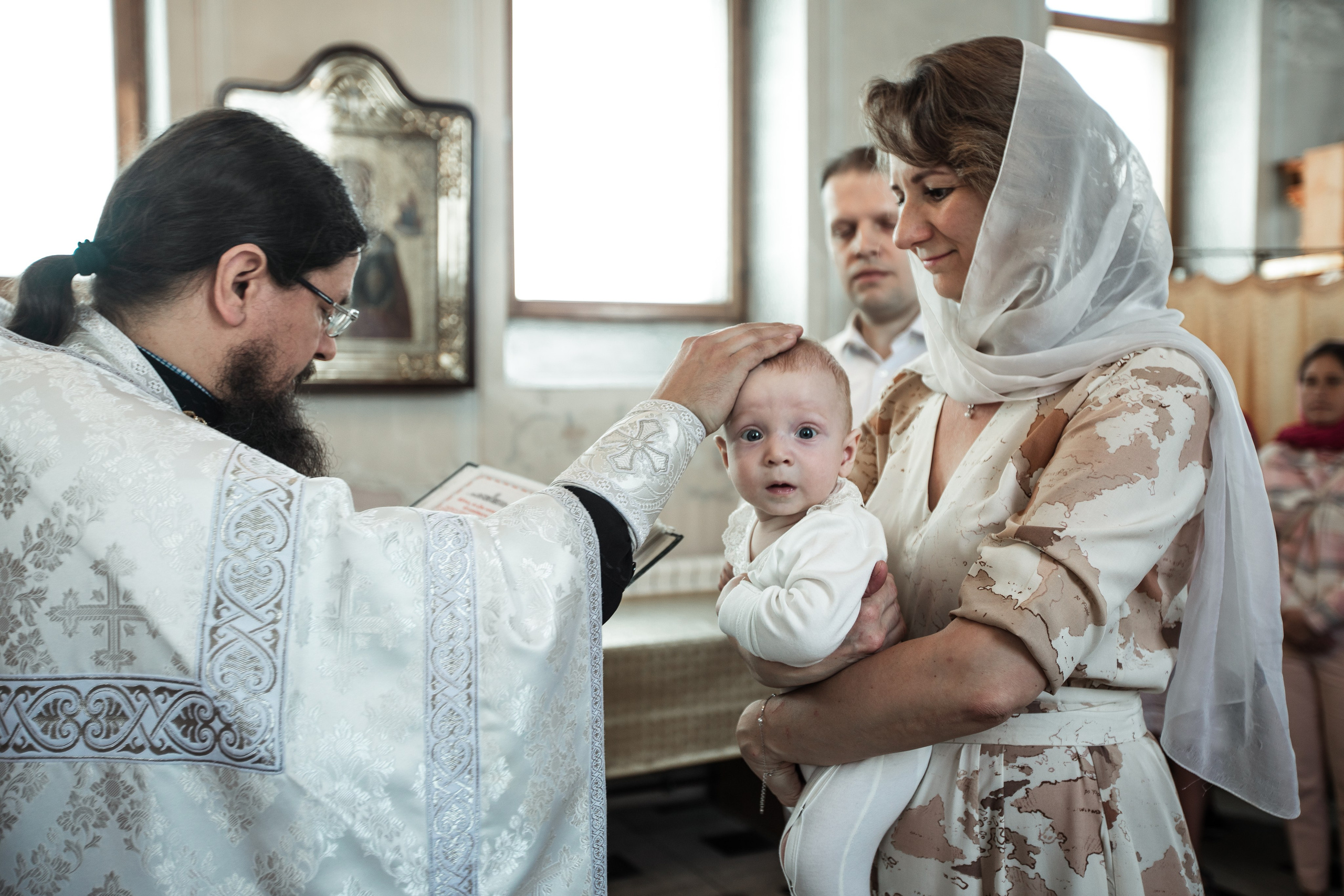 Крещение Николая в Елоховском Соборе. Фотосессии в Москве - фотограф Неонилла Ленко