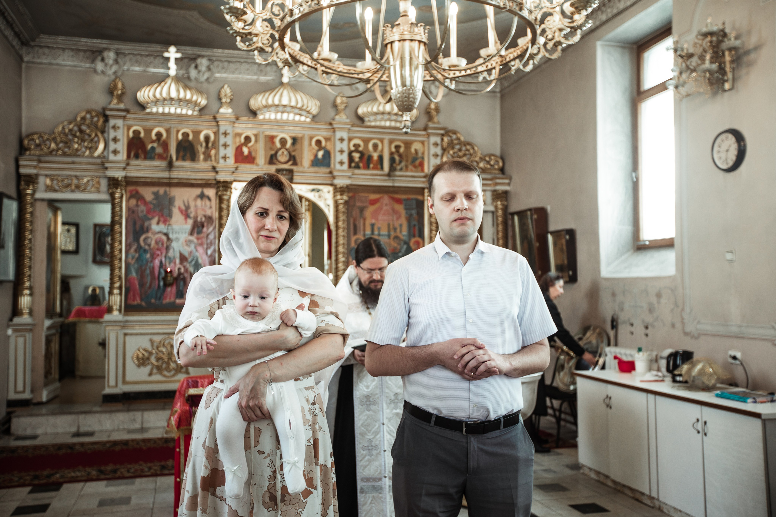 Крещение Николая в Елоховском Соборе. Фотосессии в Москве - фотограф Неонилла Ленко