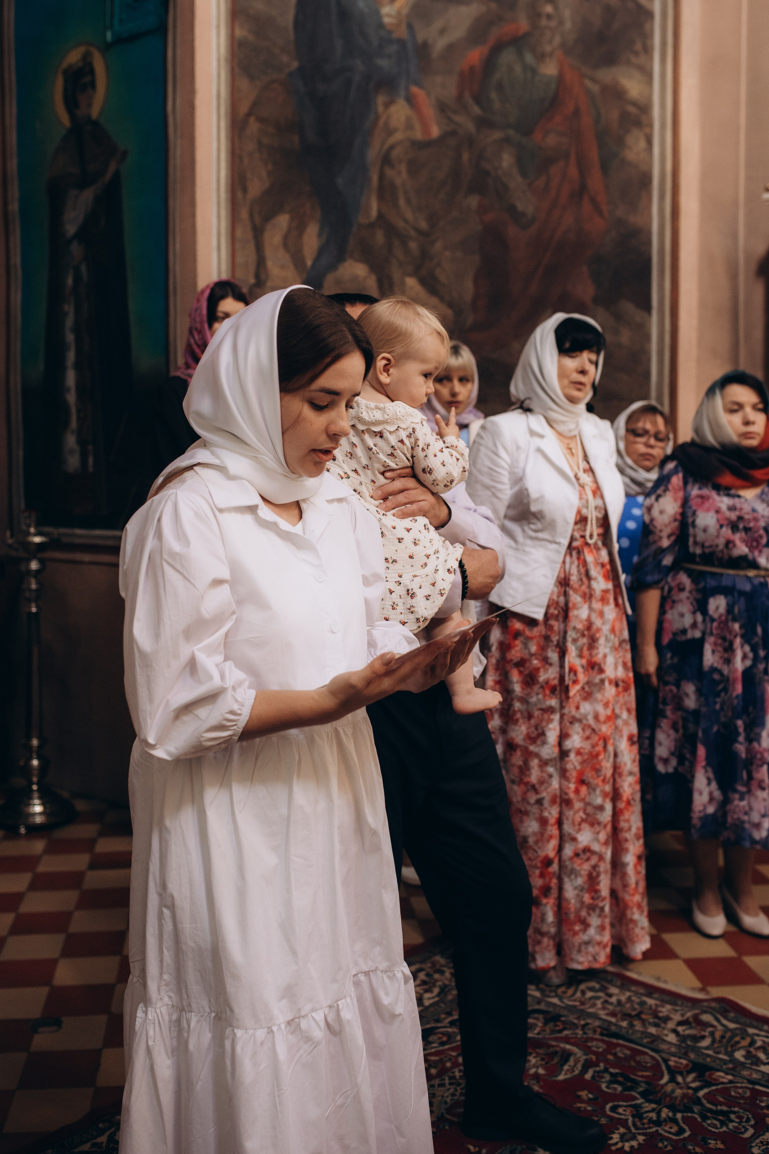 Крещение Христина. Семейный и домашний фотограф в Москве и МО Королева Валерия