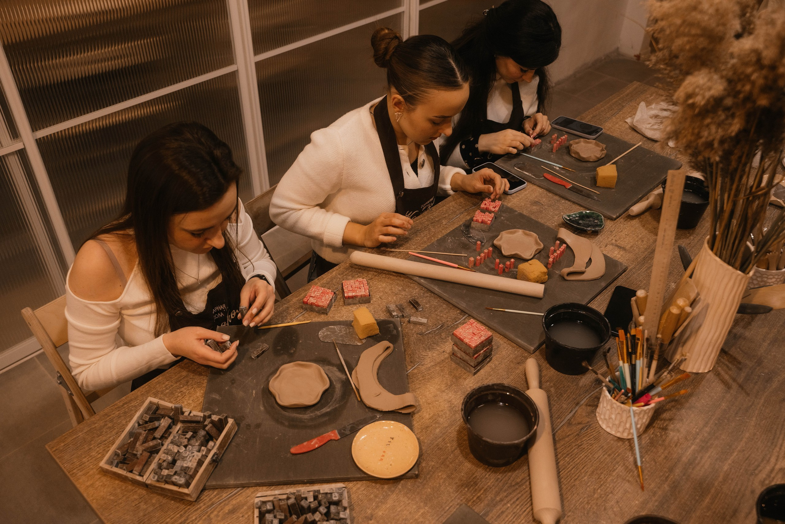 День рождения в гончарной мастерской. Свадебный, семейный фотограф в Рязани Лена Брант