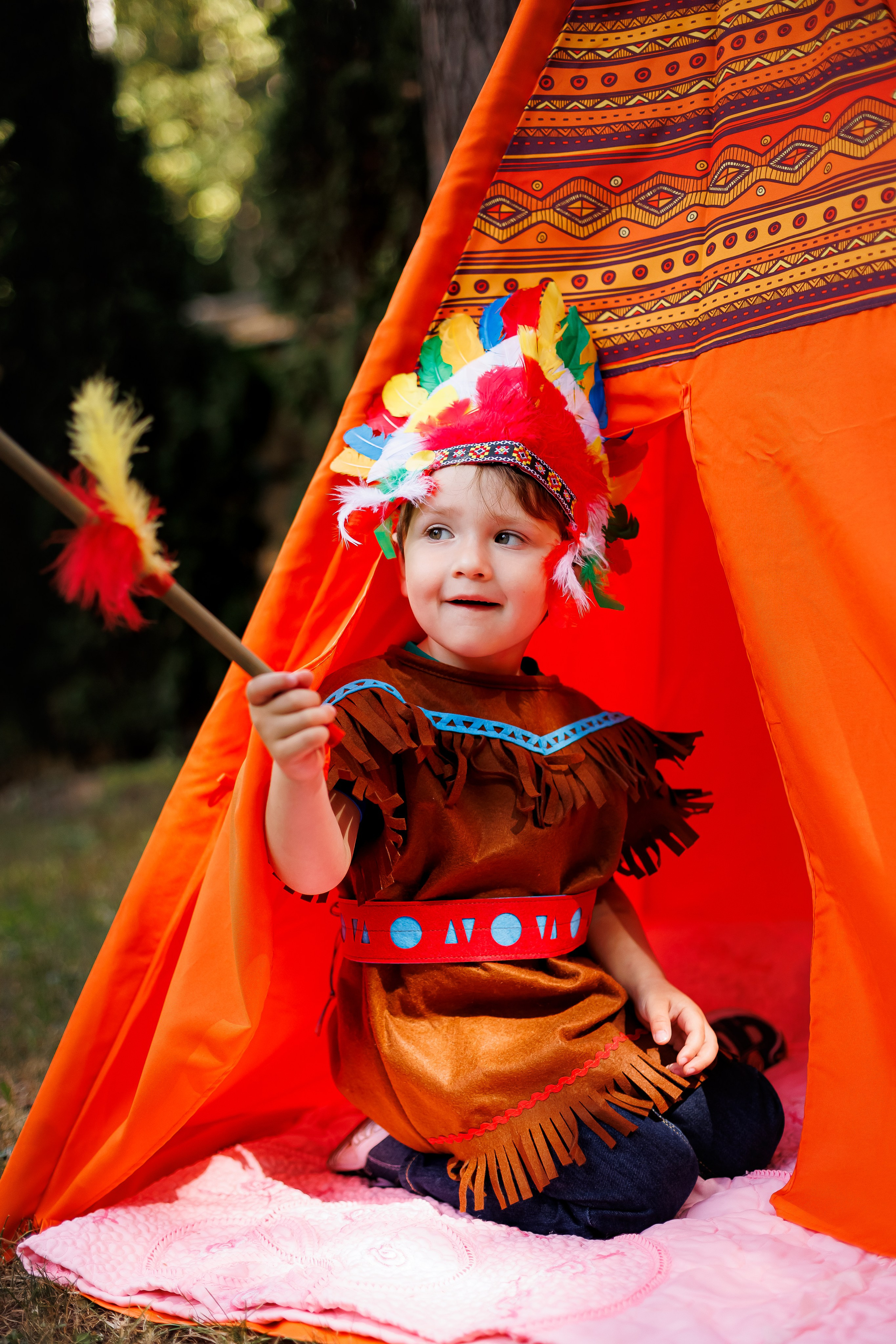 День рождения Леона «Индейцы». Семейный и детский фотограф Комина Елена, Власиха, Одинцово