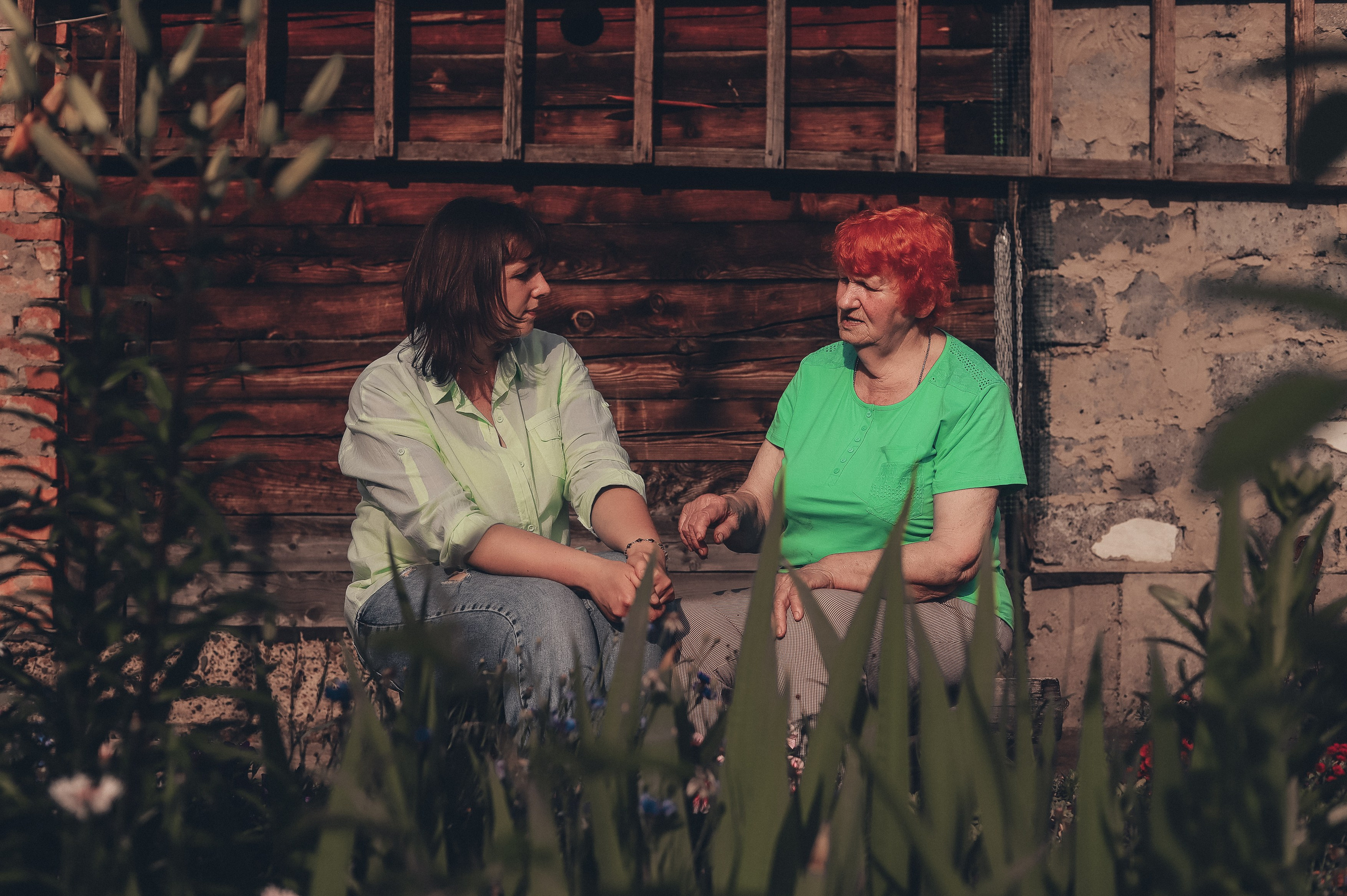 Семейная фотосессия - Алена и ее бабушка. Семейный и женский фотограф Кемерово Мария Степ