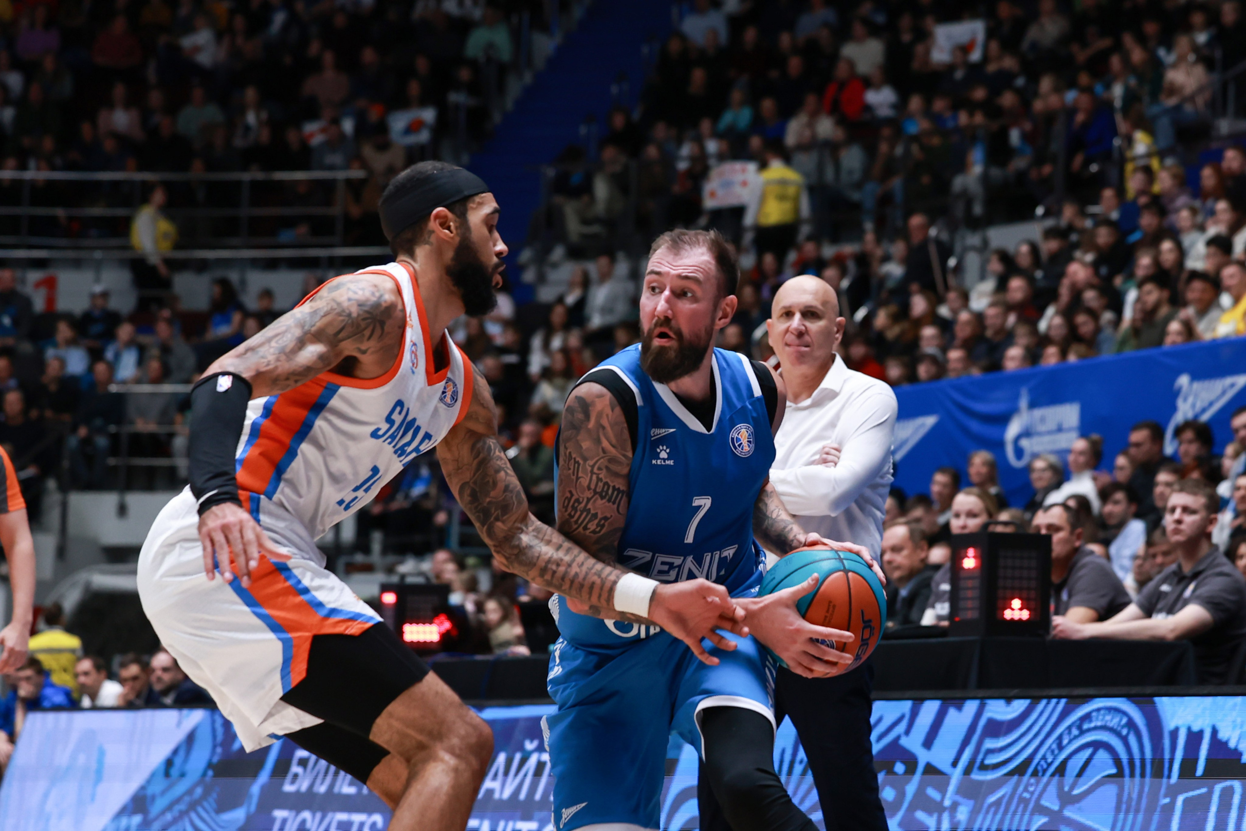 БК Зенит — БК Самара 30.10.2024. Спортивный и репортажный фотограф Антон Тереханов