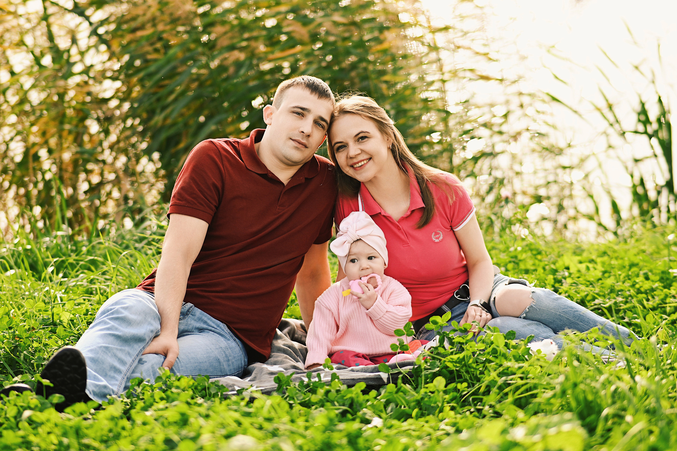 Семейная фотосессия на улице. Семейный и свадебный фотограф в Санкт-Петербурге Гришин Юрий