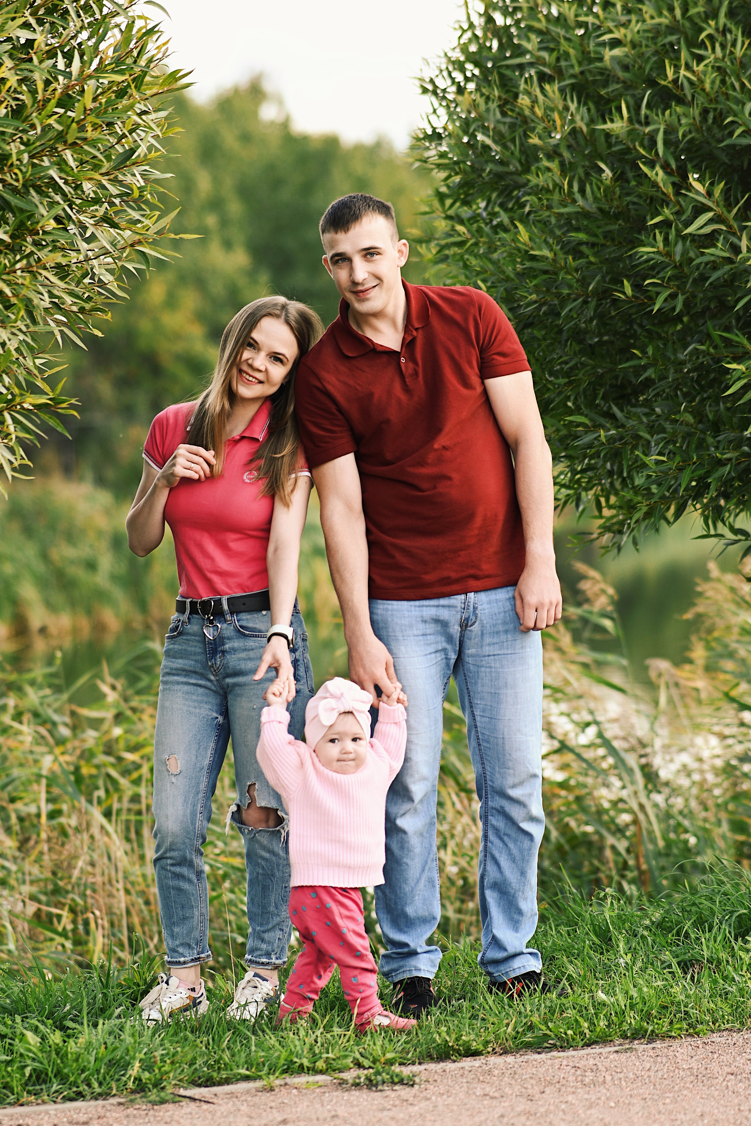 Семейная фотосессия на улице. Семейный и свадебный фотограф в Санкт-Петербурге Гришин Юрий