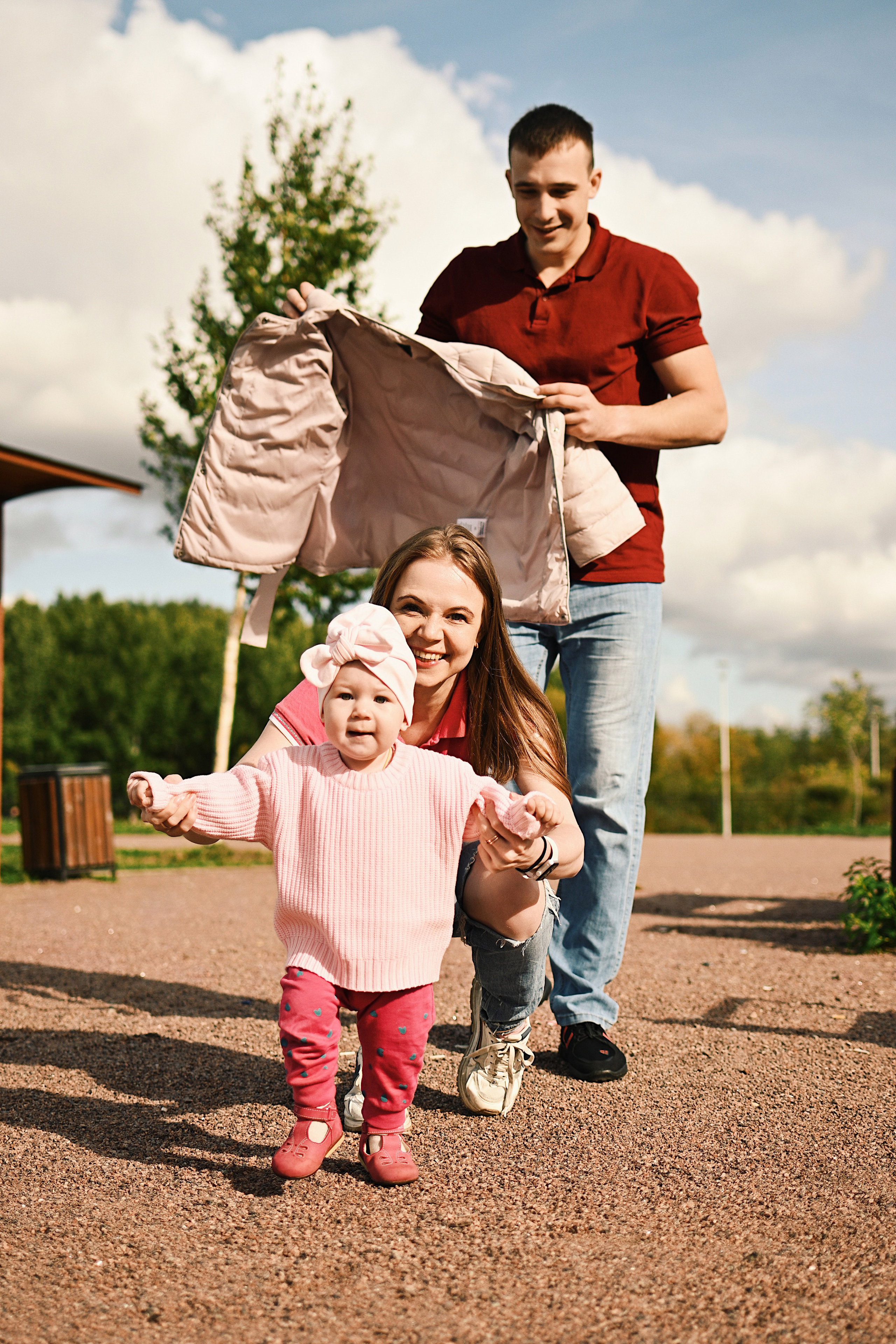 Семейная фотосессия на улице. Семейный и свадебный фотограф в Санкт-Петербурге Гришин Юрий