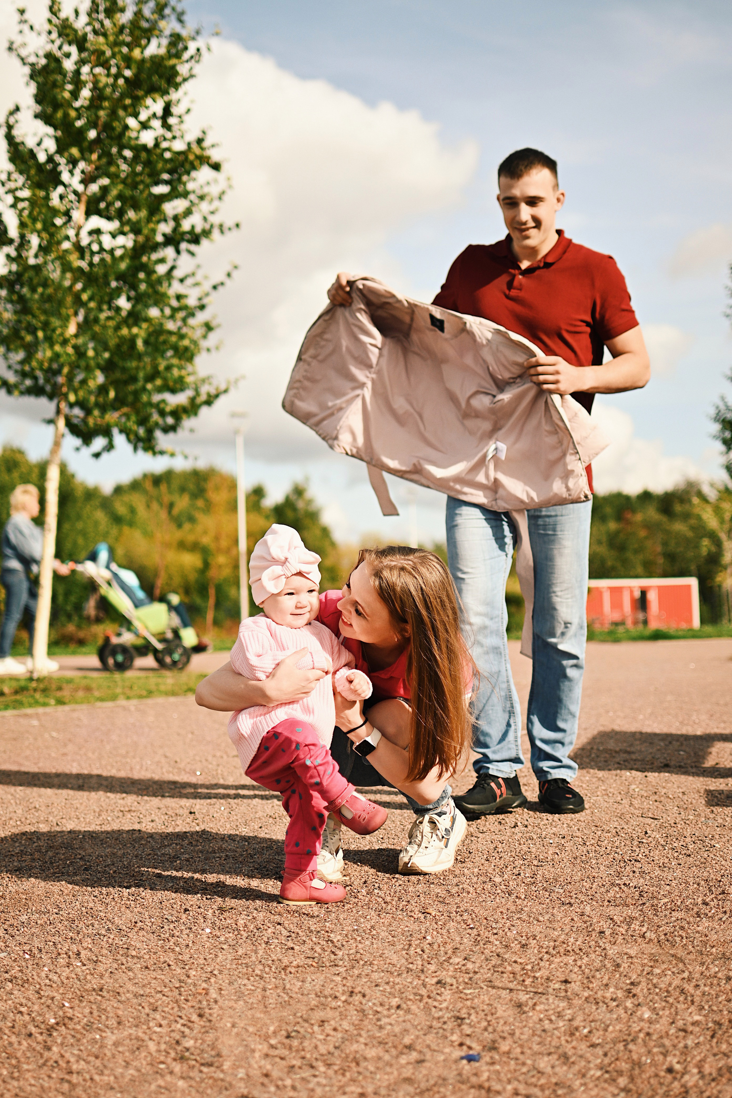 Семейная фотосессия на улице. Семейный и свадебный фотограф в Санкт-Петербурге Гришин Юрий