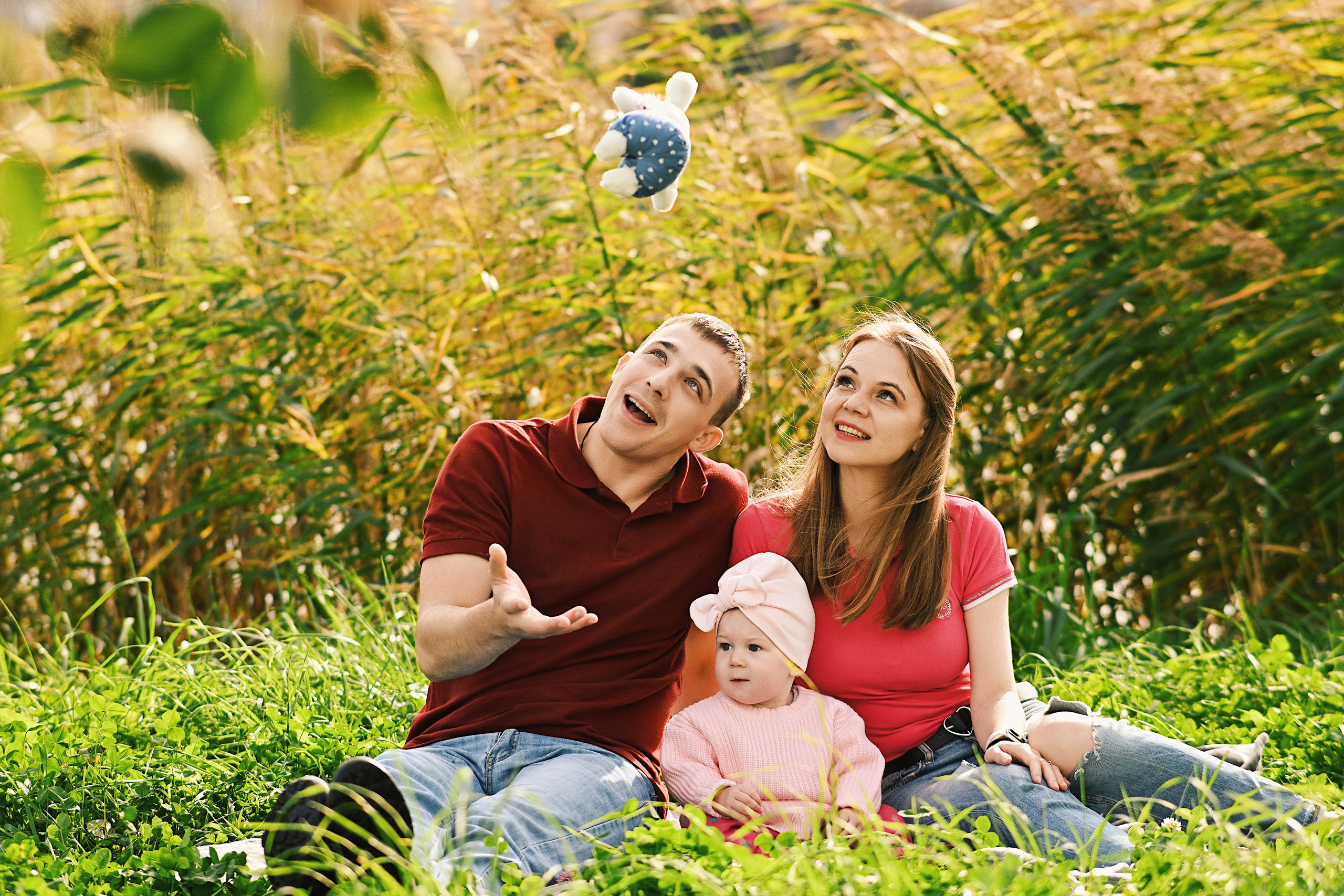 Семейная фотосессия на улице. Семейный и свадебный фотограф в Санкт-Петербурге Гришин Юрий
