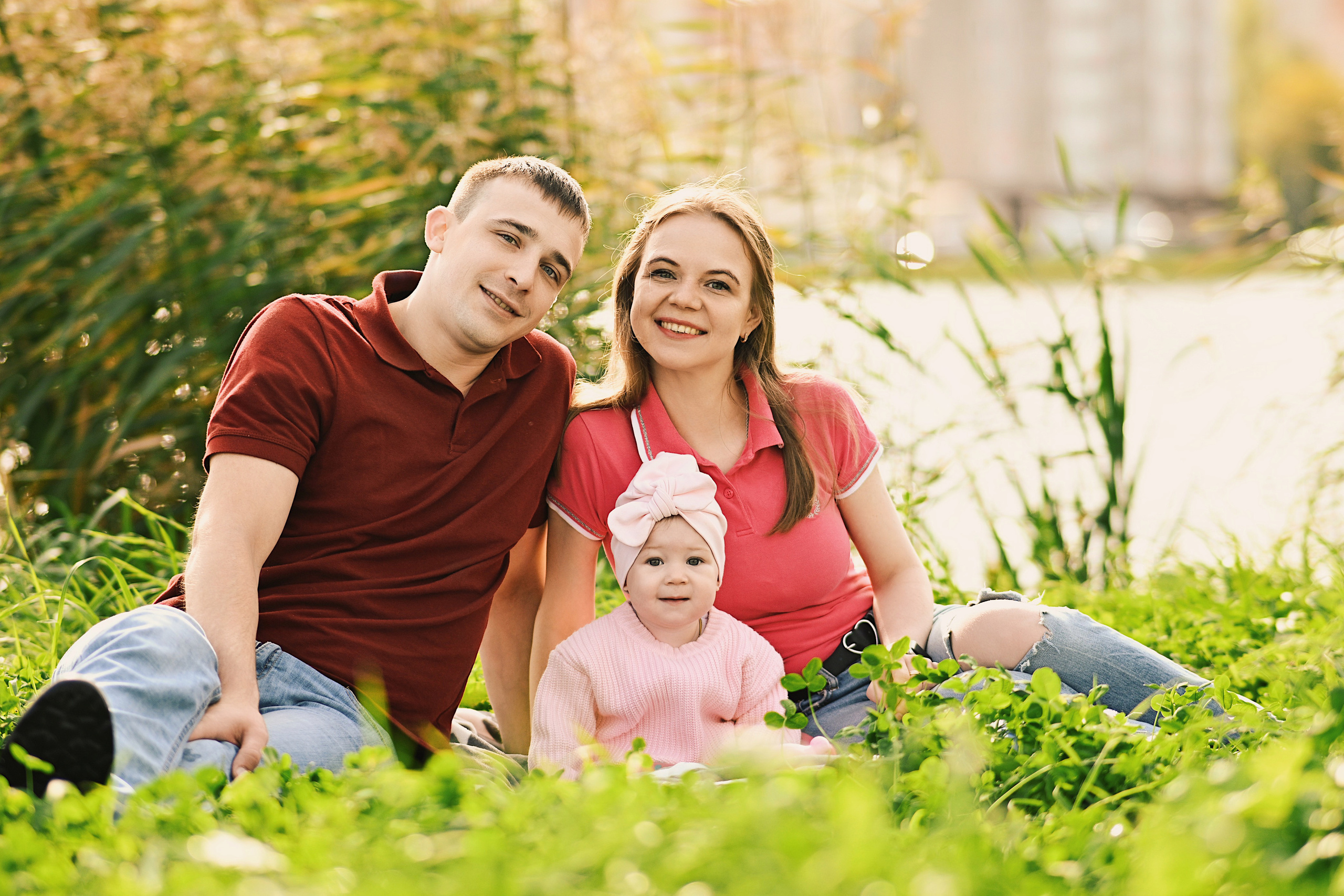 Семейная фотосессия на улице. Семейный и свадебный фотограф в Санкт-Петербурге Гришин Юрий