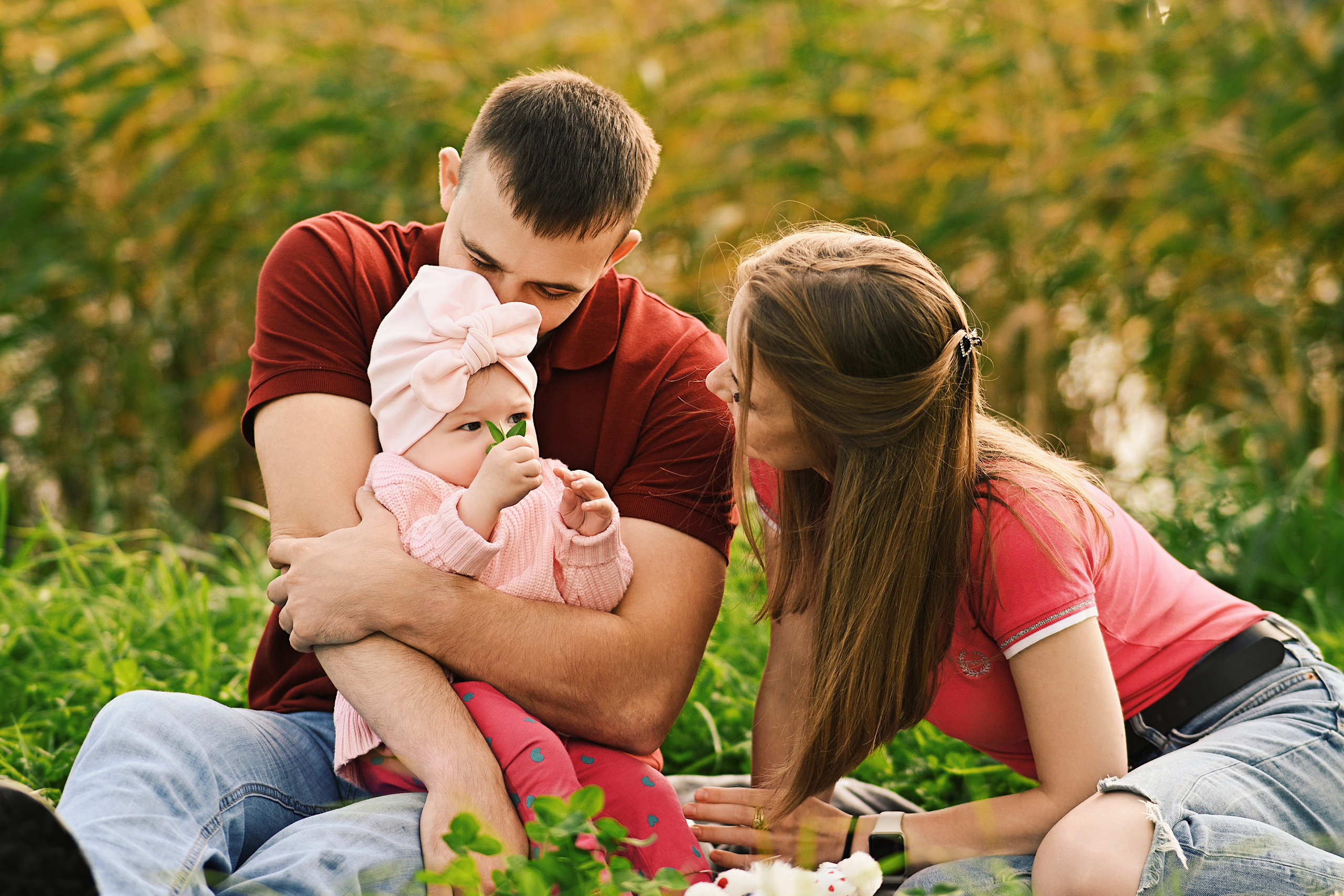 Семейная фотосессия на улице. Семейный и свадебный фотограф в Санкт-Петербурге Гришин Юрий
