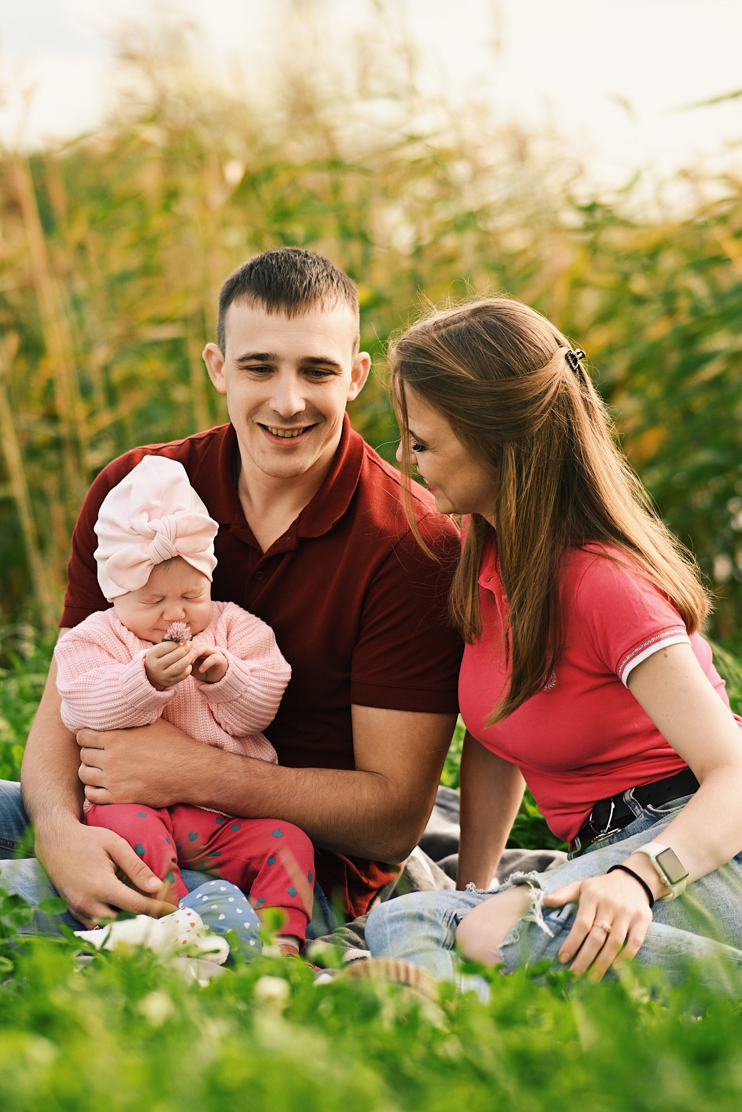 Семейная фотосессия на улице. Семейный и свадебный фотограф в Санкт-Петербурге Гришин Юрий