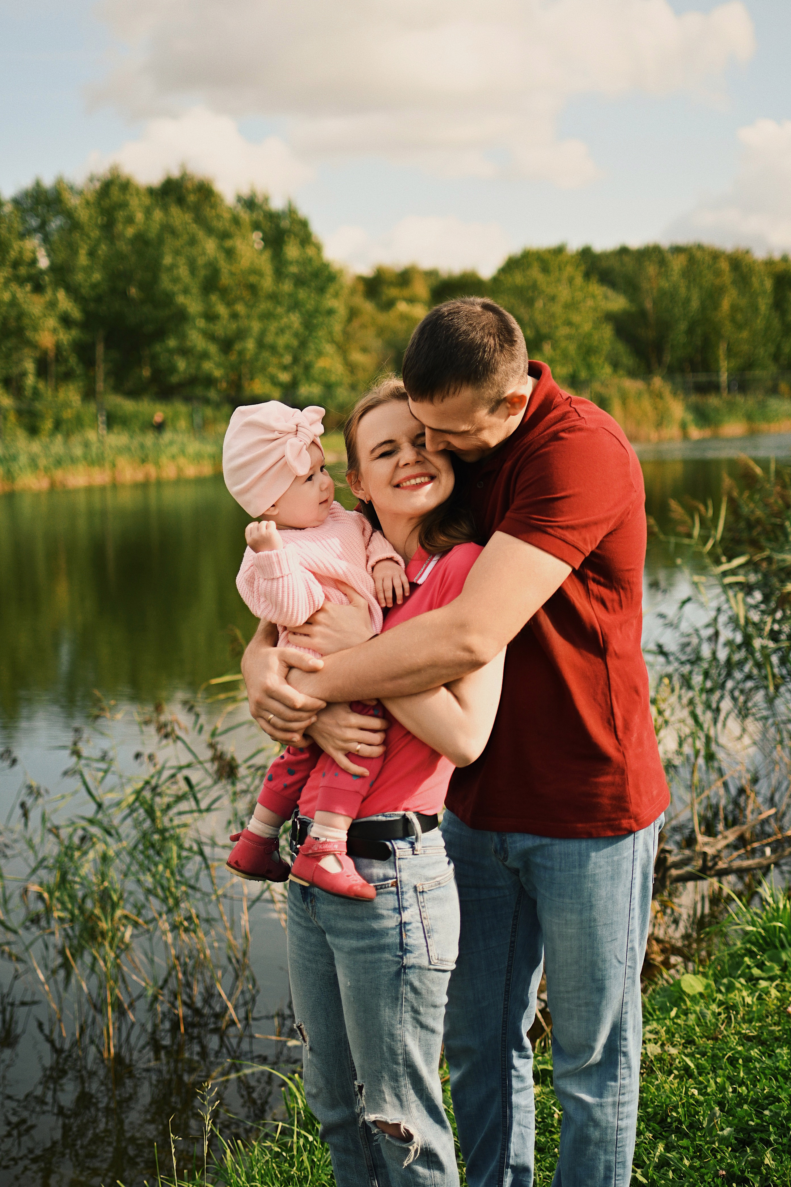 Семейная фотосессия на улице. Семейный и свадебный фотограф в Санкт-Петербурге Гришин Юрий