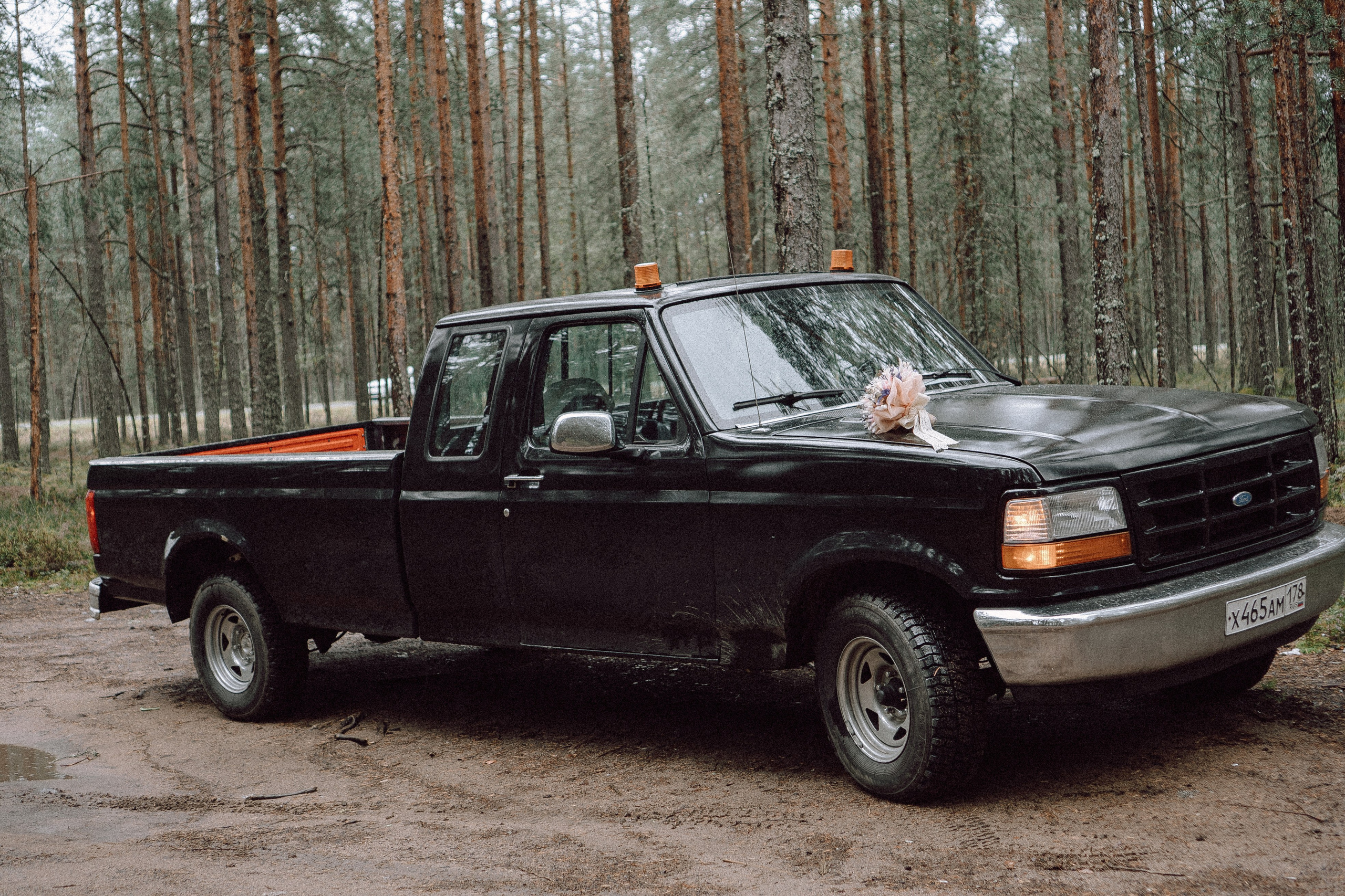 СВАДЕБНАЯ ФОТОСЕССИИЯ ПАРЫ В ГОРОДЕ ПРИОЗЕРСК В СОСНОВОМ ЛЕСУ И С ПИКАПОМ. Профессиональный фотограф, Санкт-Петербург — Виктория Богомолова