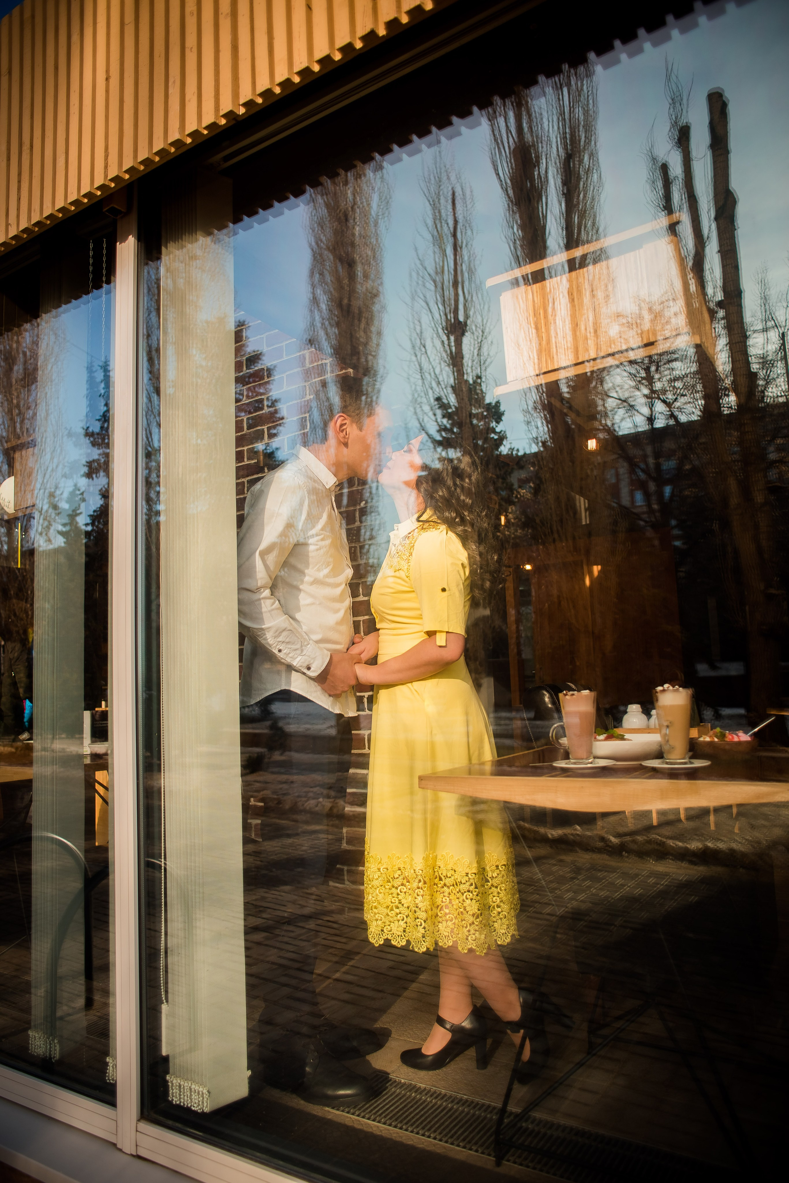 Зима+кафе. Свадебный и семейный фотограф Яна Стражева. Волгоград, Москва