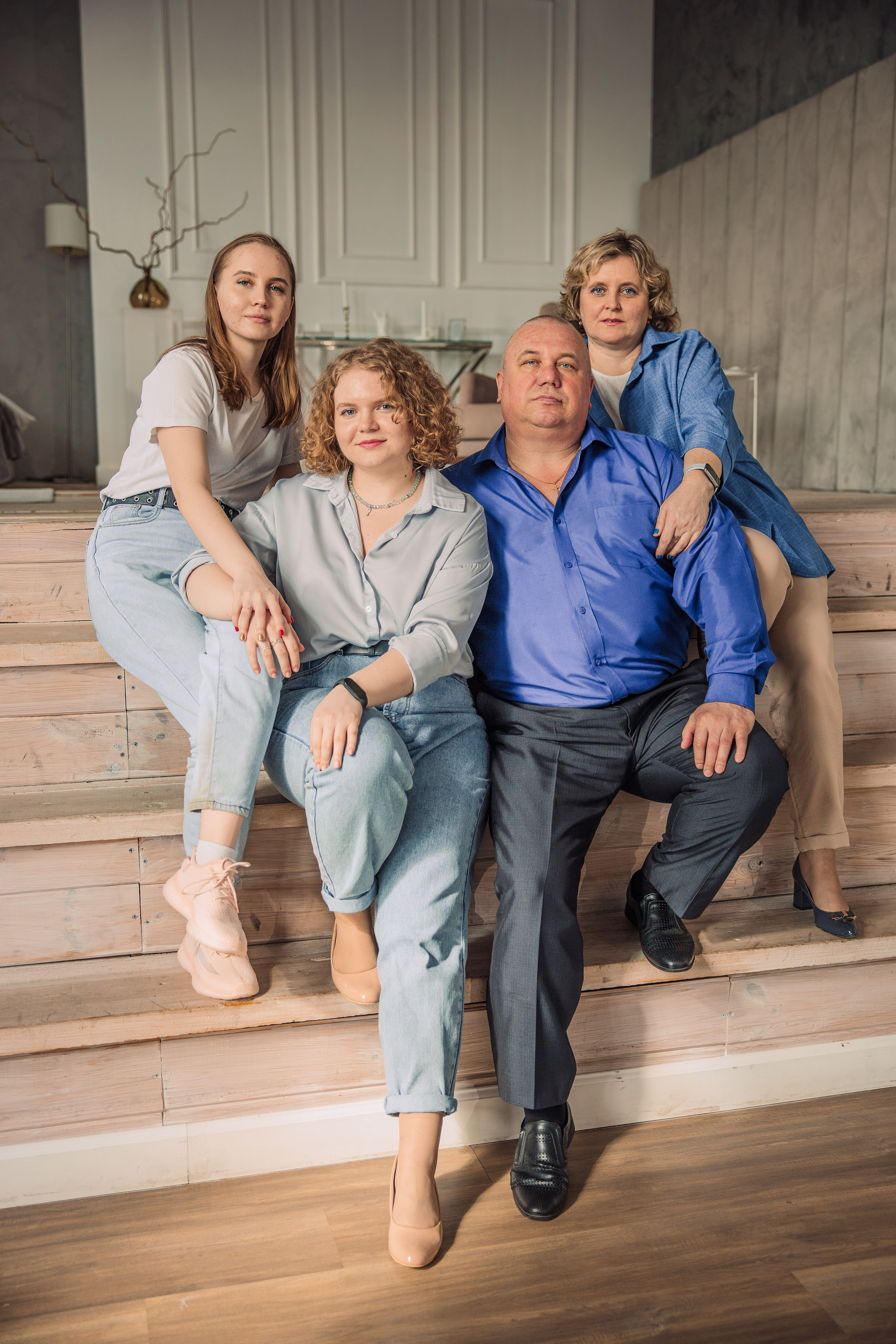 Семейная съемка в студии. Фотограф в Казани Ольга Яшина