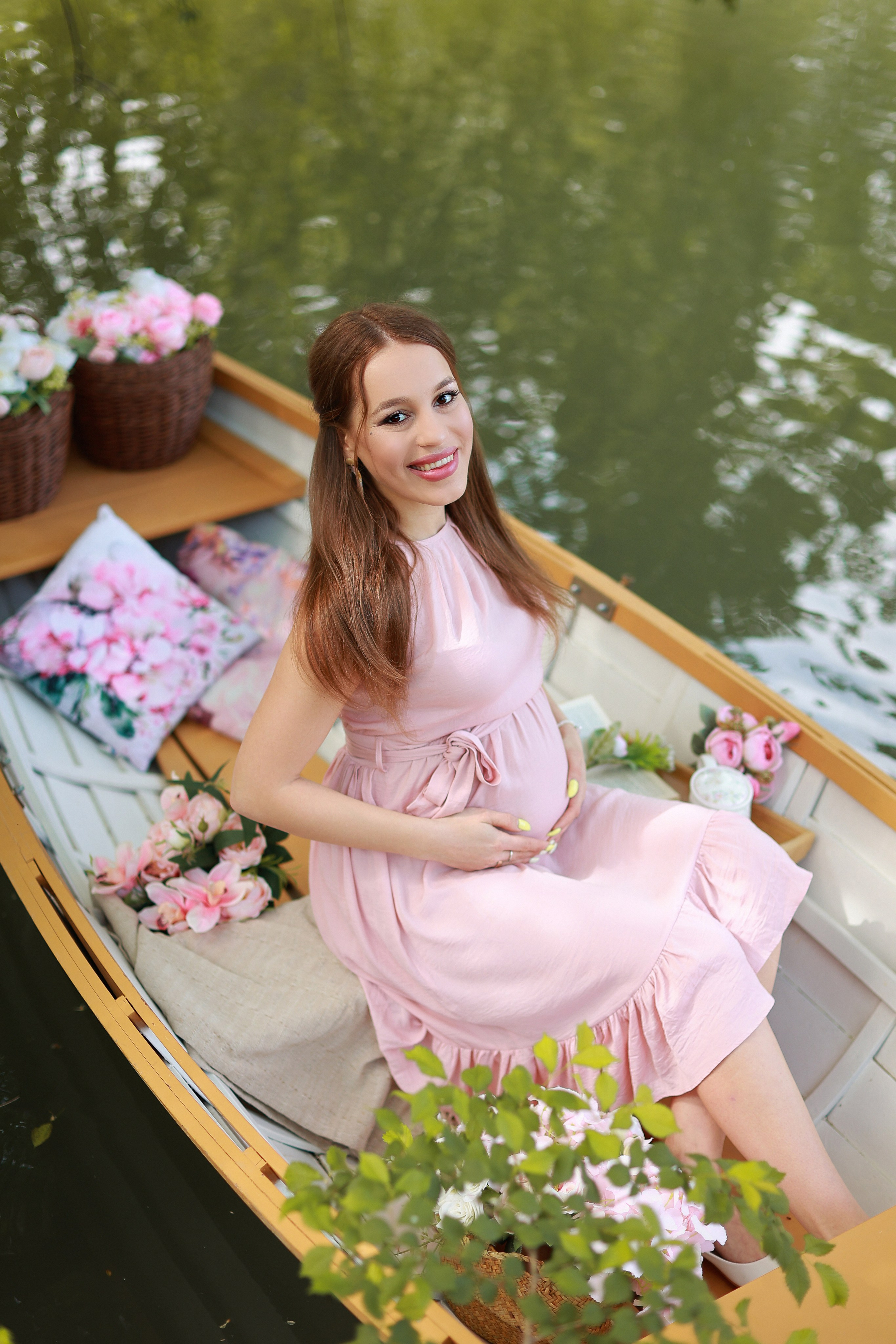 Цветочная лодочка. Детский семейный фотограф Краснодар