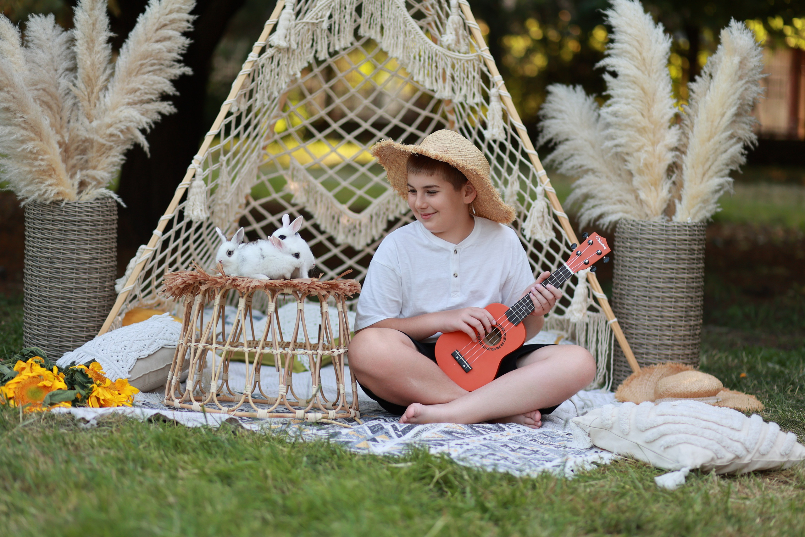 Бохо в Чистяковской Роще. Детский семейный фотограф Краснодар