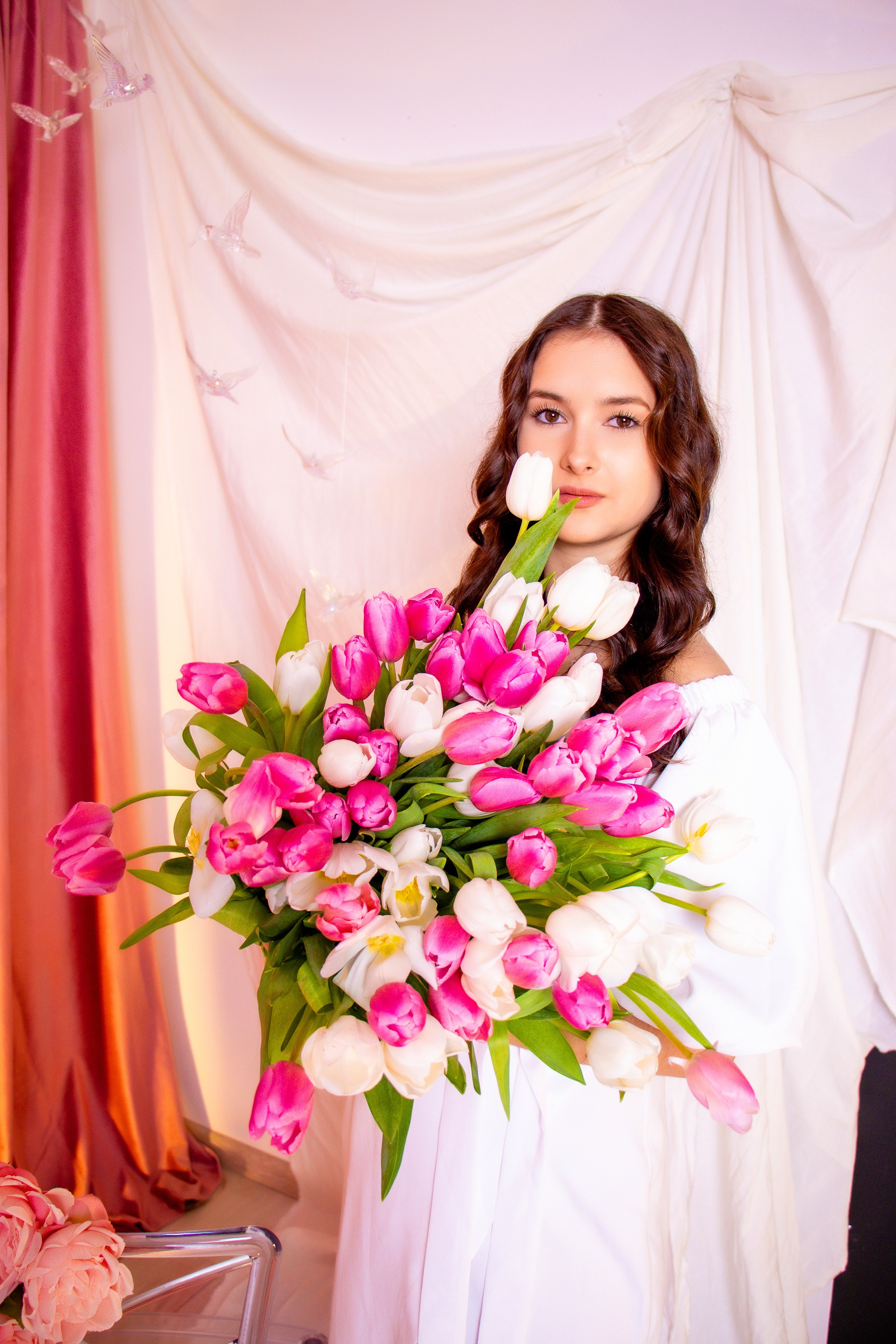 Кристина с тюльпанами. Фотограф Татьяна Матрос