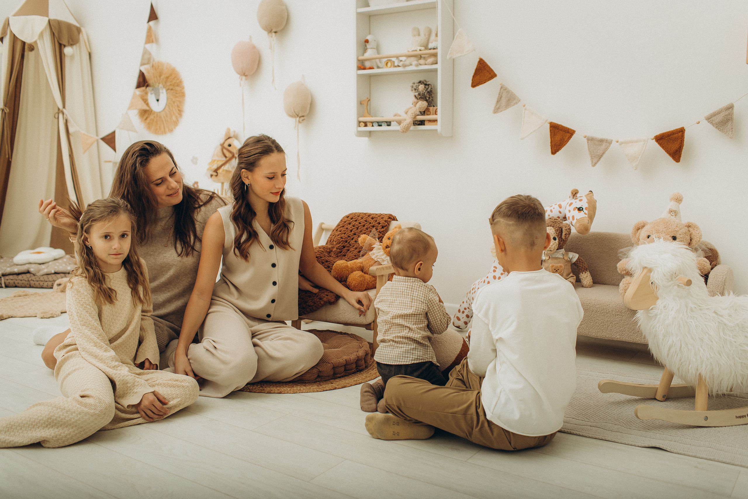 Елена с детьми. Семейный фотограф в Москве и Московской области Лазутина Валентина
