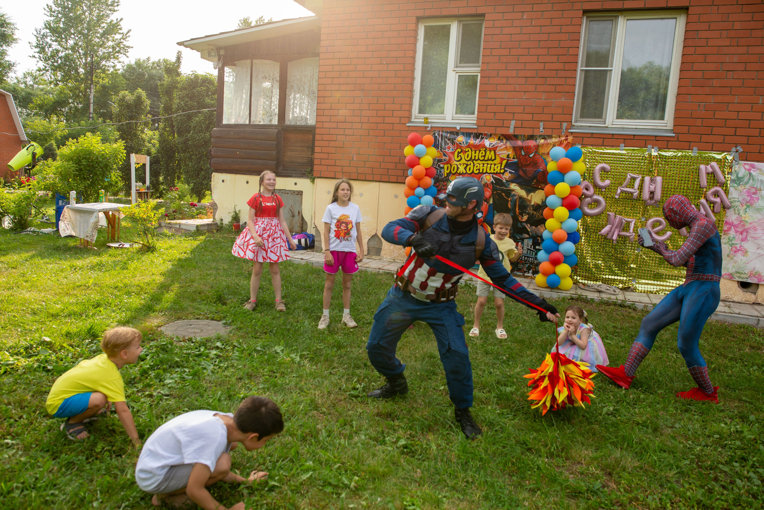 День рождения Насти. Пенная вечеринка. Семейный и детский фотограф Анна Петракова