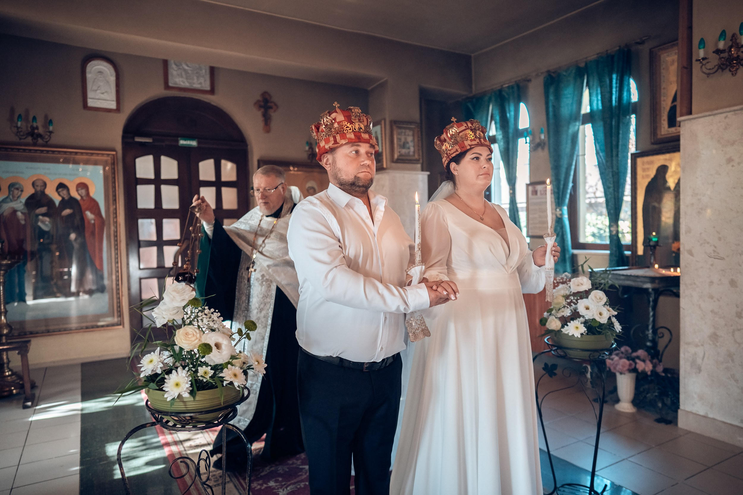 Венчание в храме Прп. Сергия Радонежского с. Орлиное. Церковный фотограф Севастополь